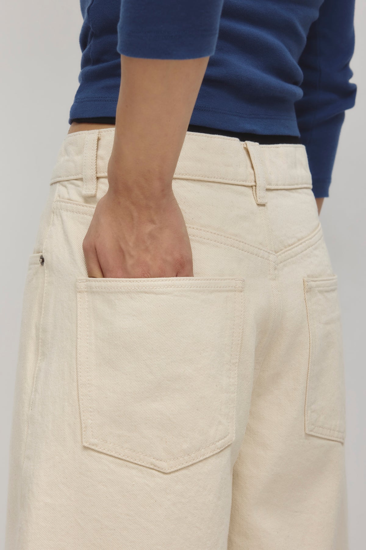 Short en denim Antifit en naturel