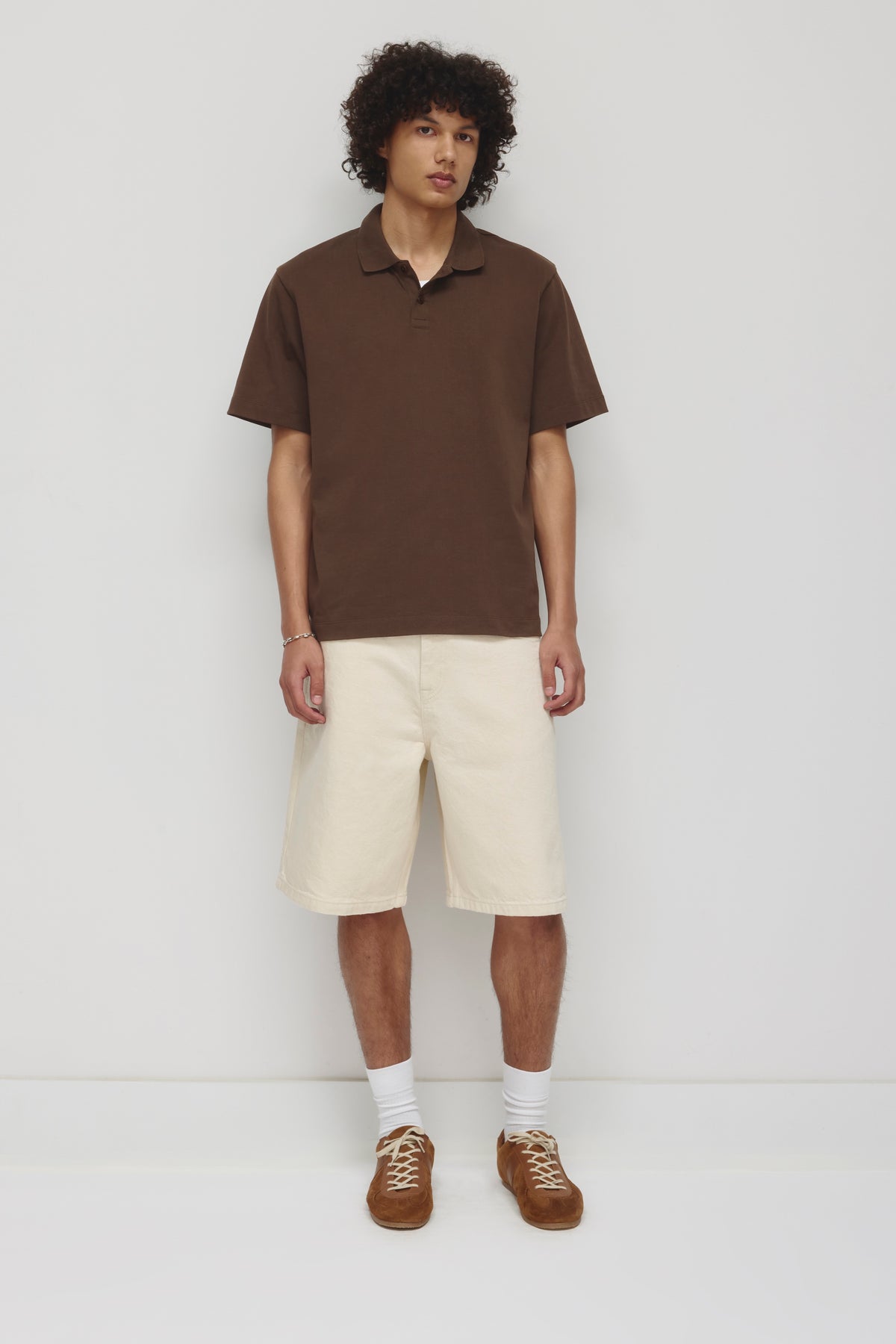 Short en denim Antifit en naturel