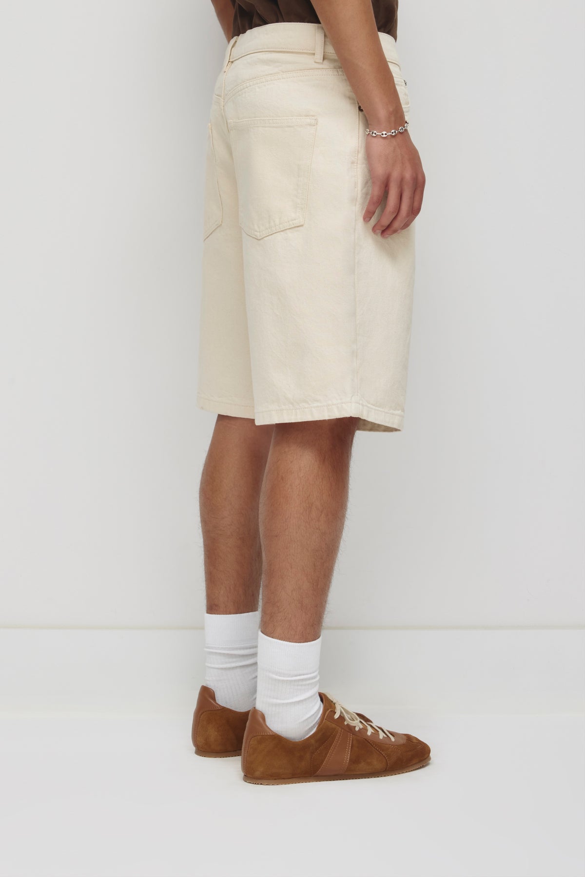 Short en denim Antifit en naturel