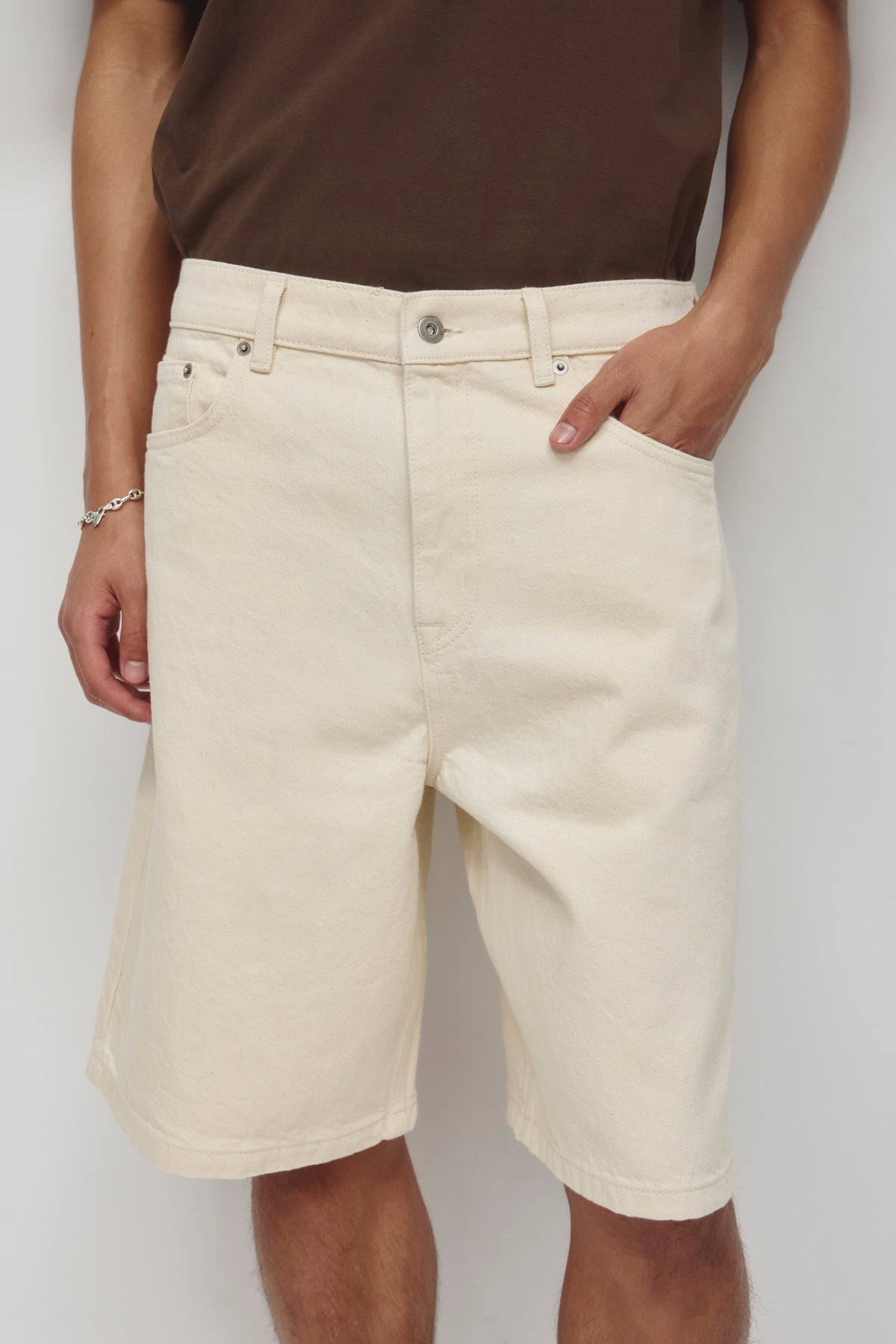 Short en denim Antifit en naturel