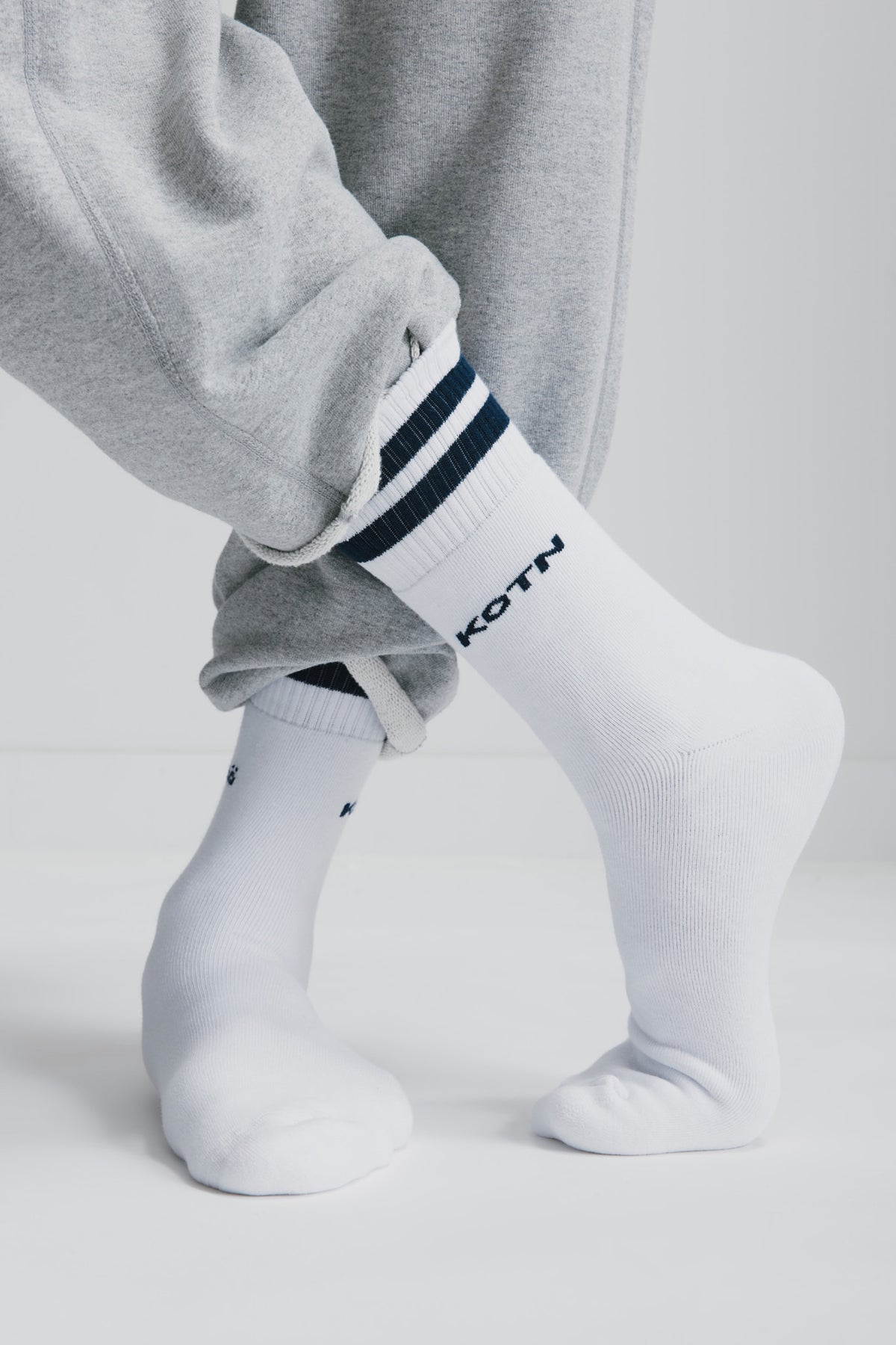 Crew Socks in Midnight Stripe
