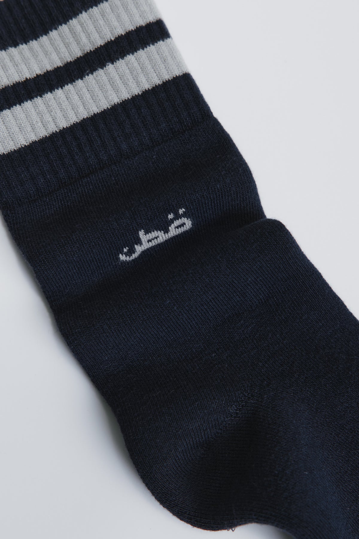 Crew Socks in Pitch Navy/Gypsum