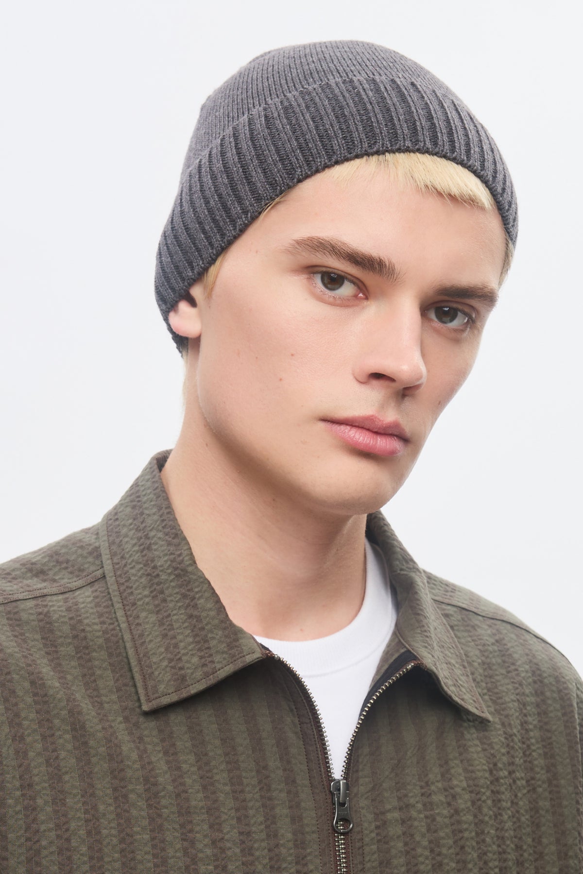 Bonnet Elba Merino en charcoal Melange