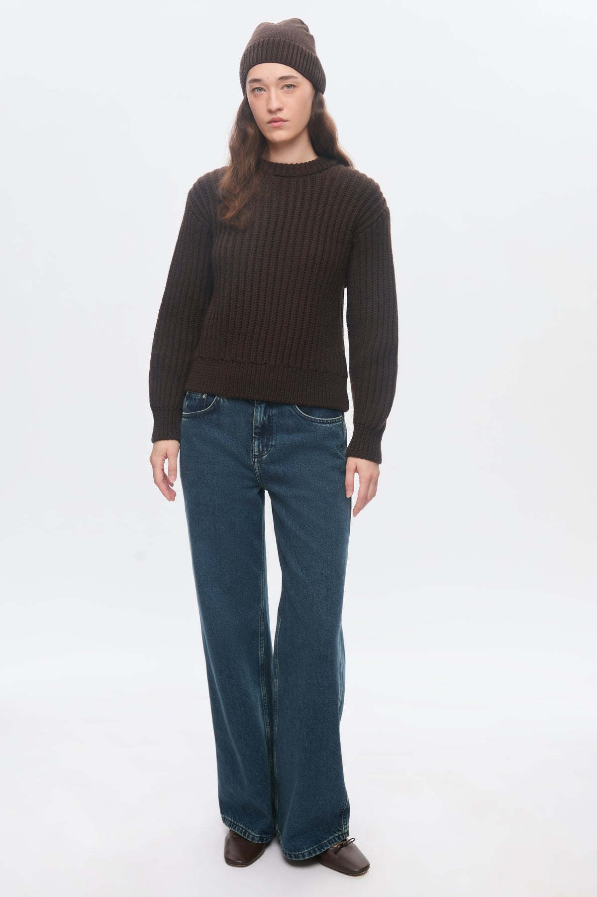 Bonnet Elba Merino en graine de café