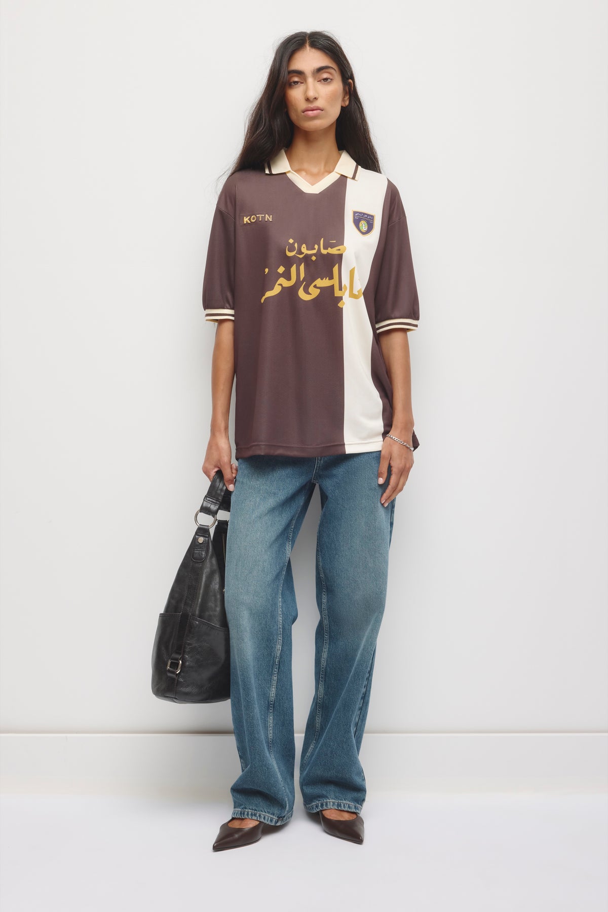 Model is 5’8” and is wearing a size S.