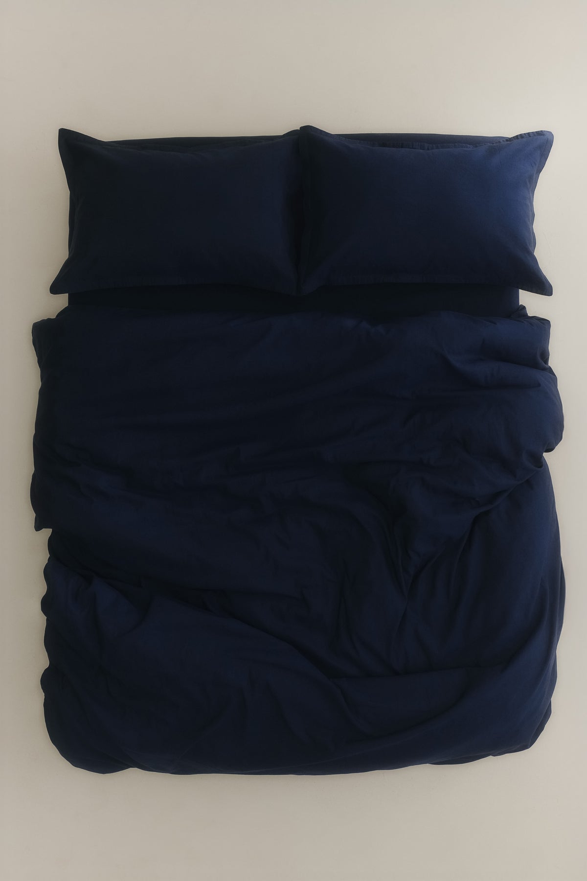 Linen Duvet Cover and Sham Set in Maritime