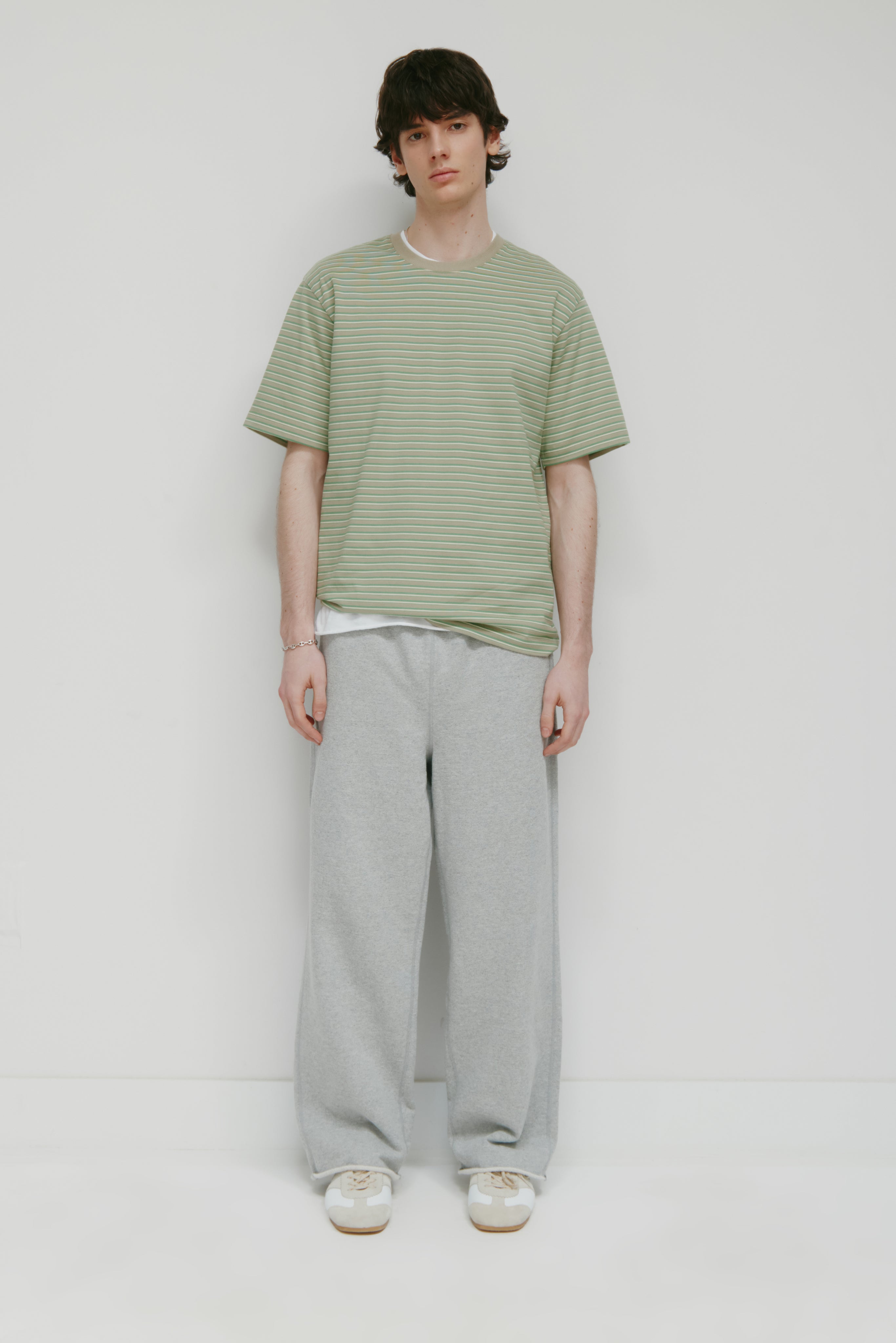 Sweatpant Asr Cut-off Pour Hommes en gris chiné