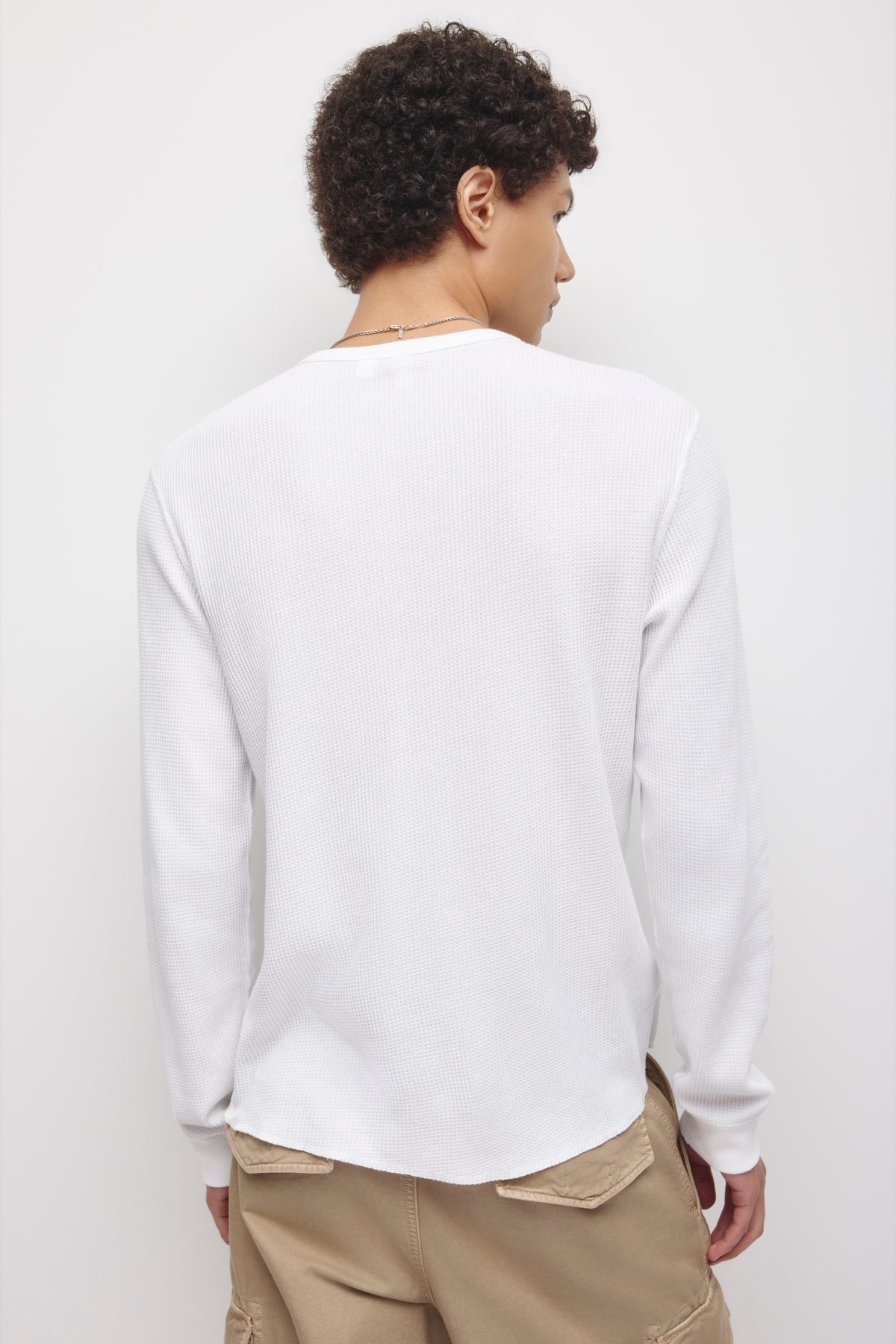 T-shirt à manches longues Atlas Crew pour hommes en blanc