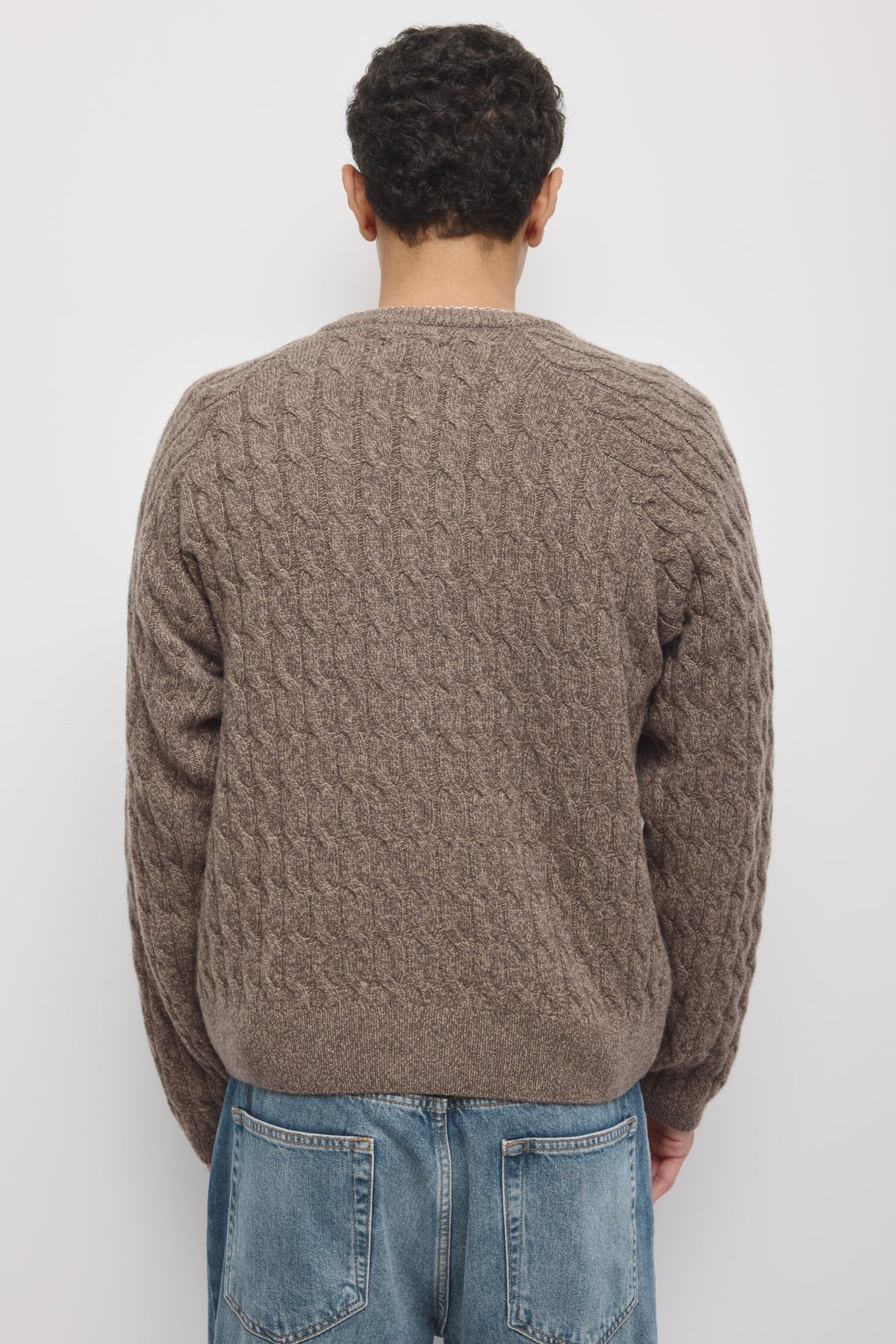 Cardigan à Torsades pour Homme en écorce