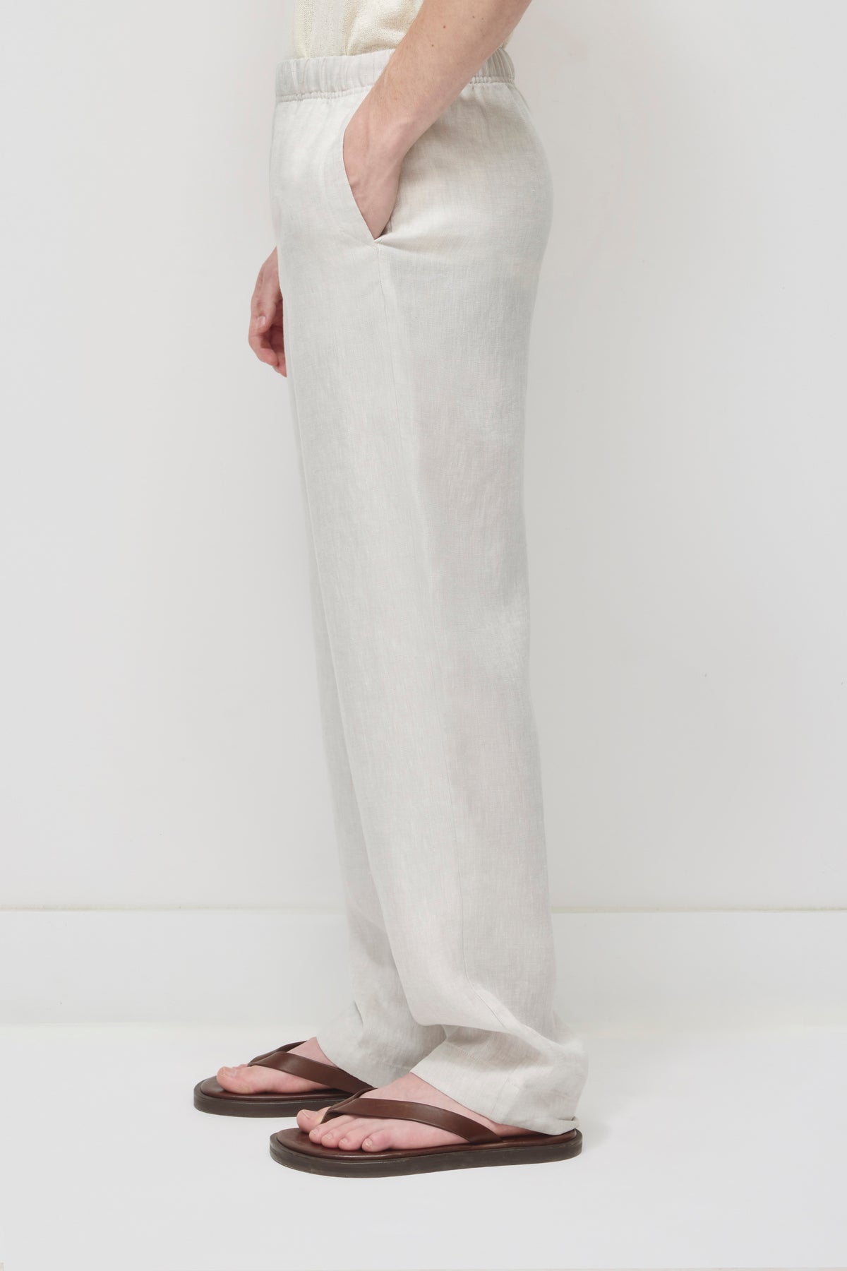 Pantalon de lin Cairo pour hommes en naturel