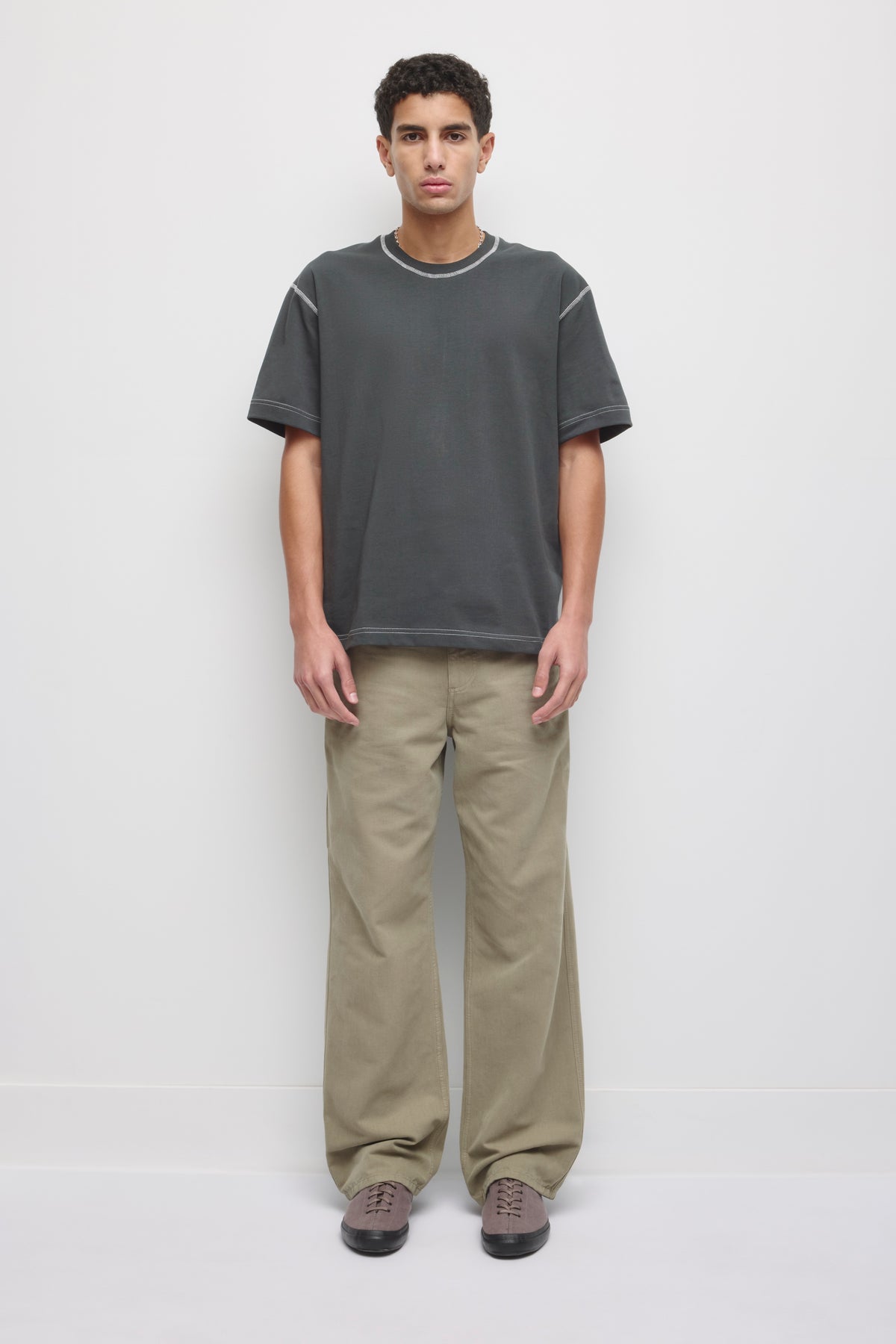Contrast Crew pour homme en presque noir