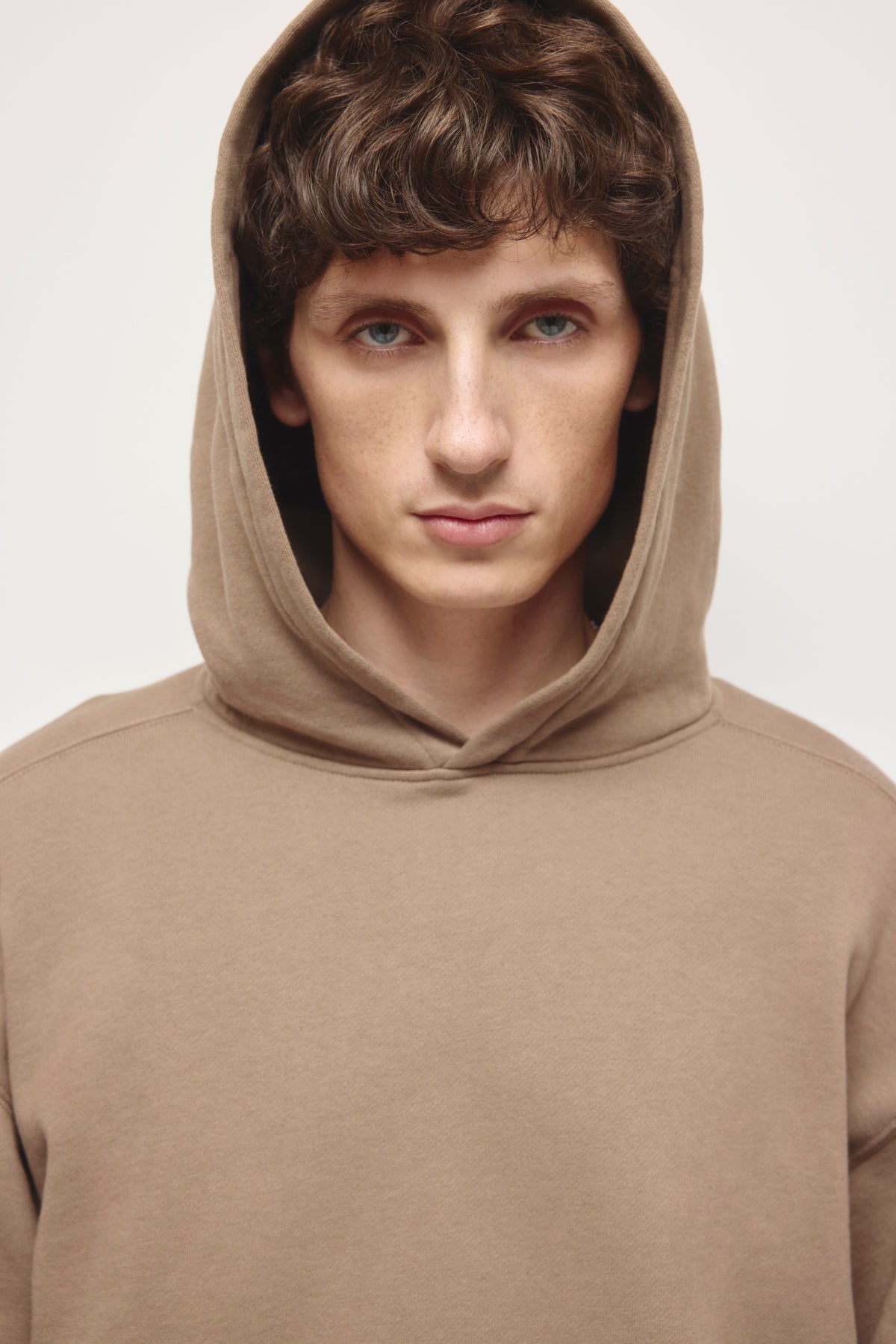 Men's Essential Hoodie  in Taupe