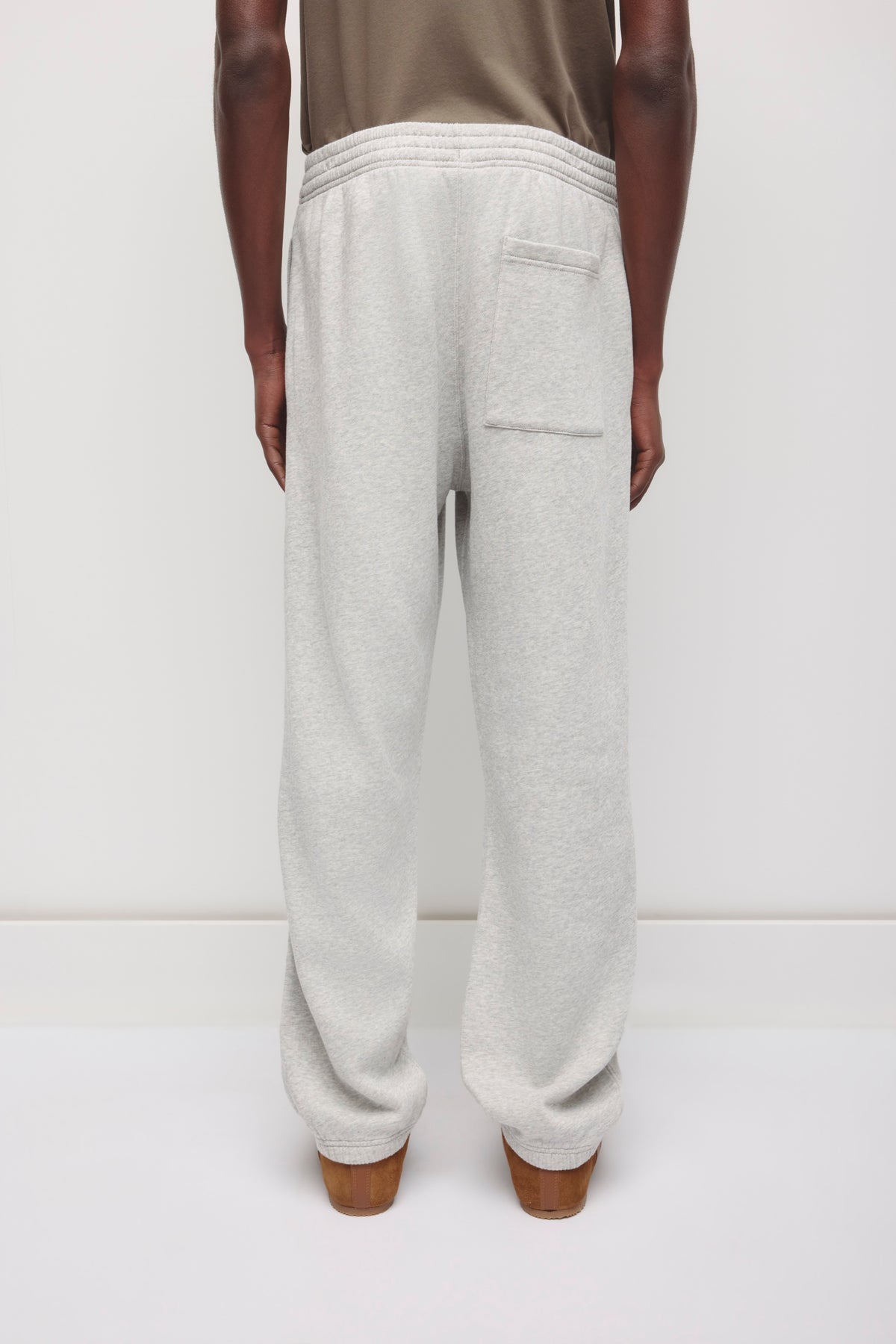 Pantalon de survêtement essentiel pour hommes en gris chiné