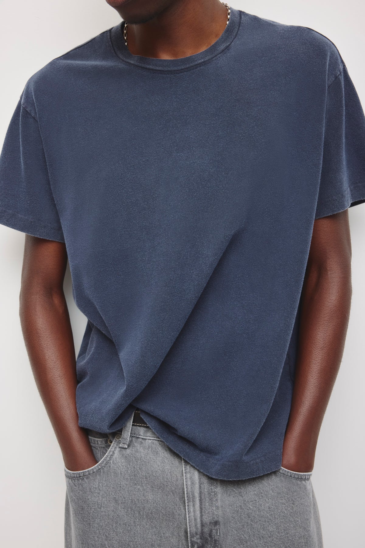 T-shirt Fade Out pour Homme en marine nuit