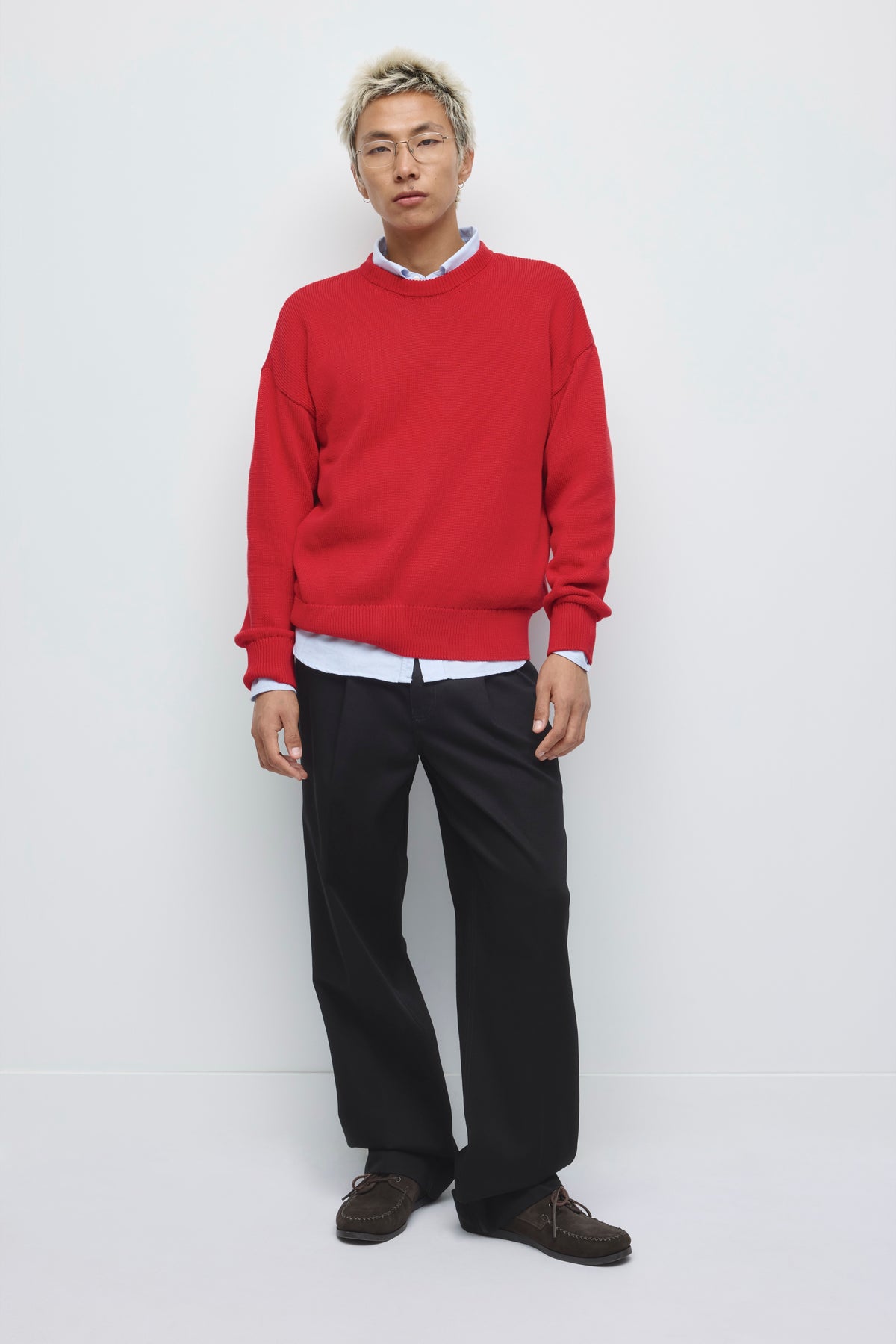 Pull Hamatah pour hommes en rouge cerise