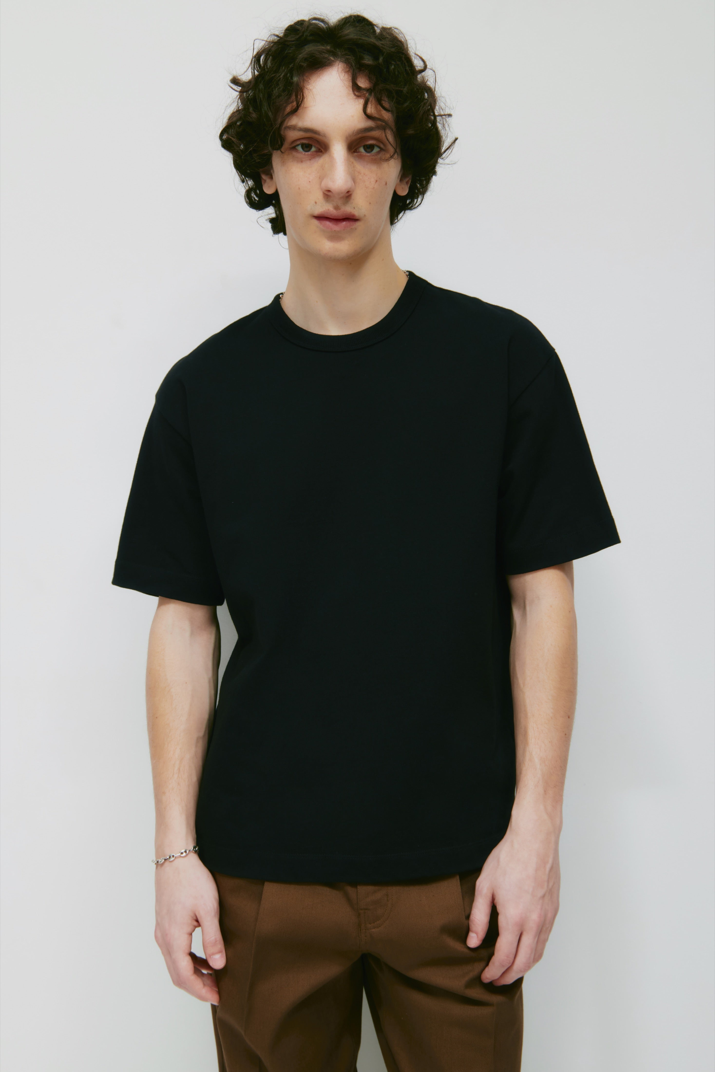 Pull épais Box Crew pour hommes en noir