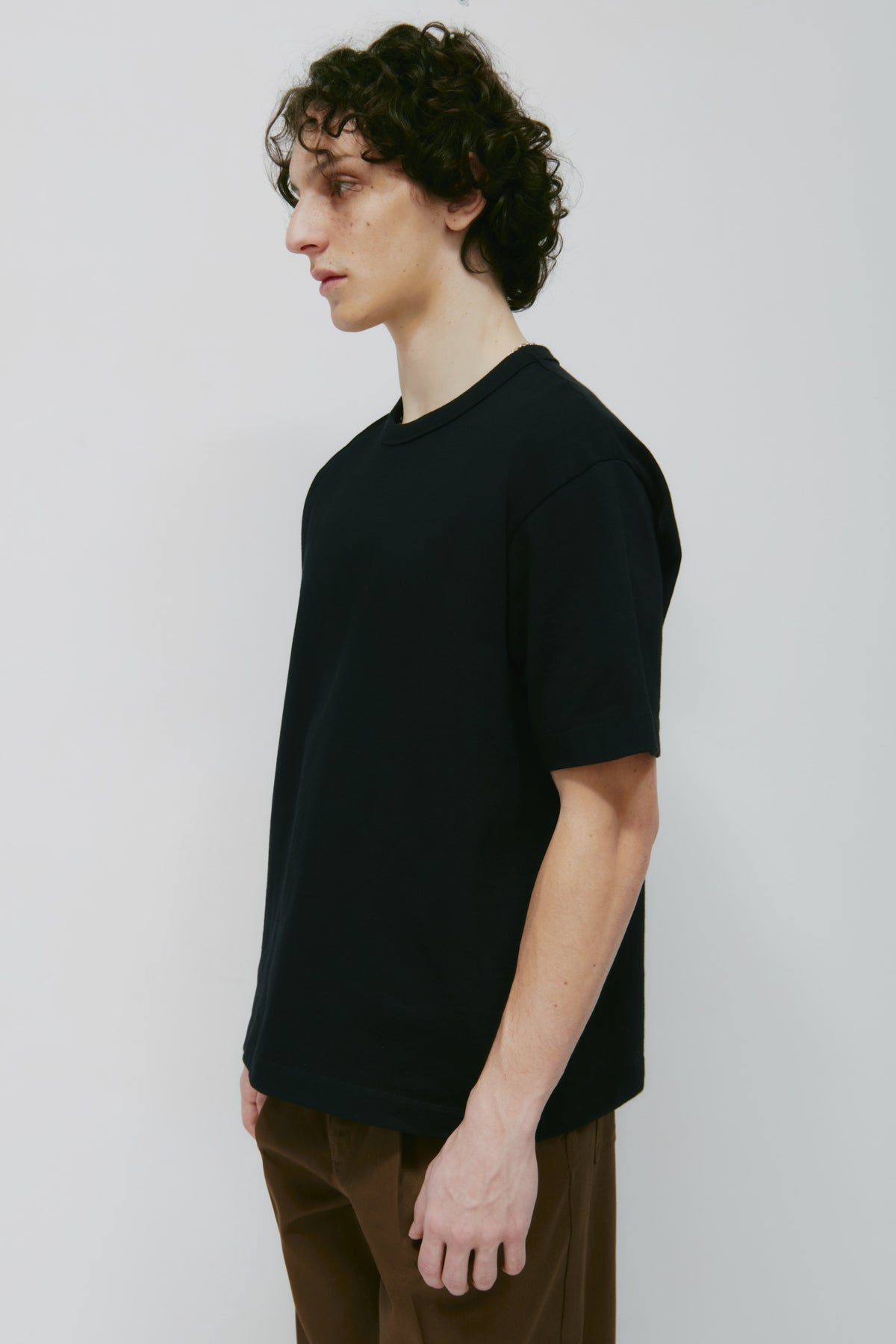 Pull épais Box Crew pour hommes en noir