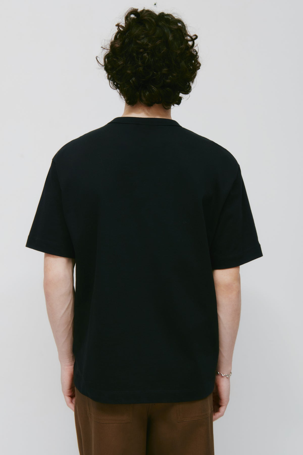 Pull épais Box Crew pour hommes en noir