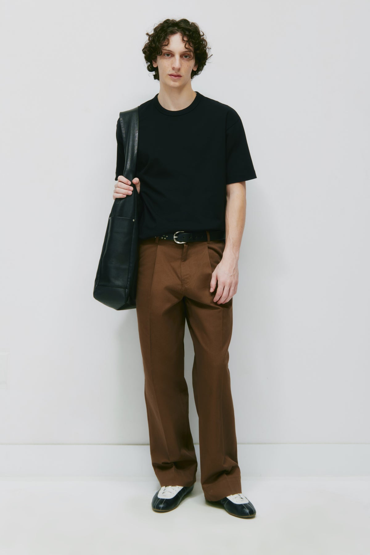 Pull épais Box Crew pour hommes en noir