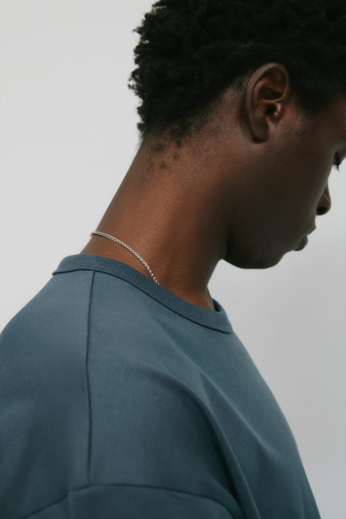 T-shirt à col rond pour homme en dark Slate