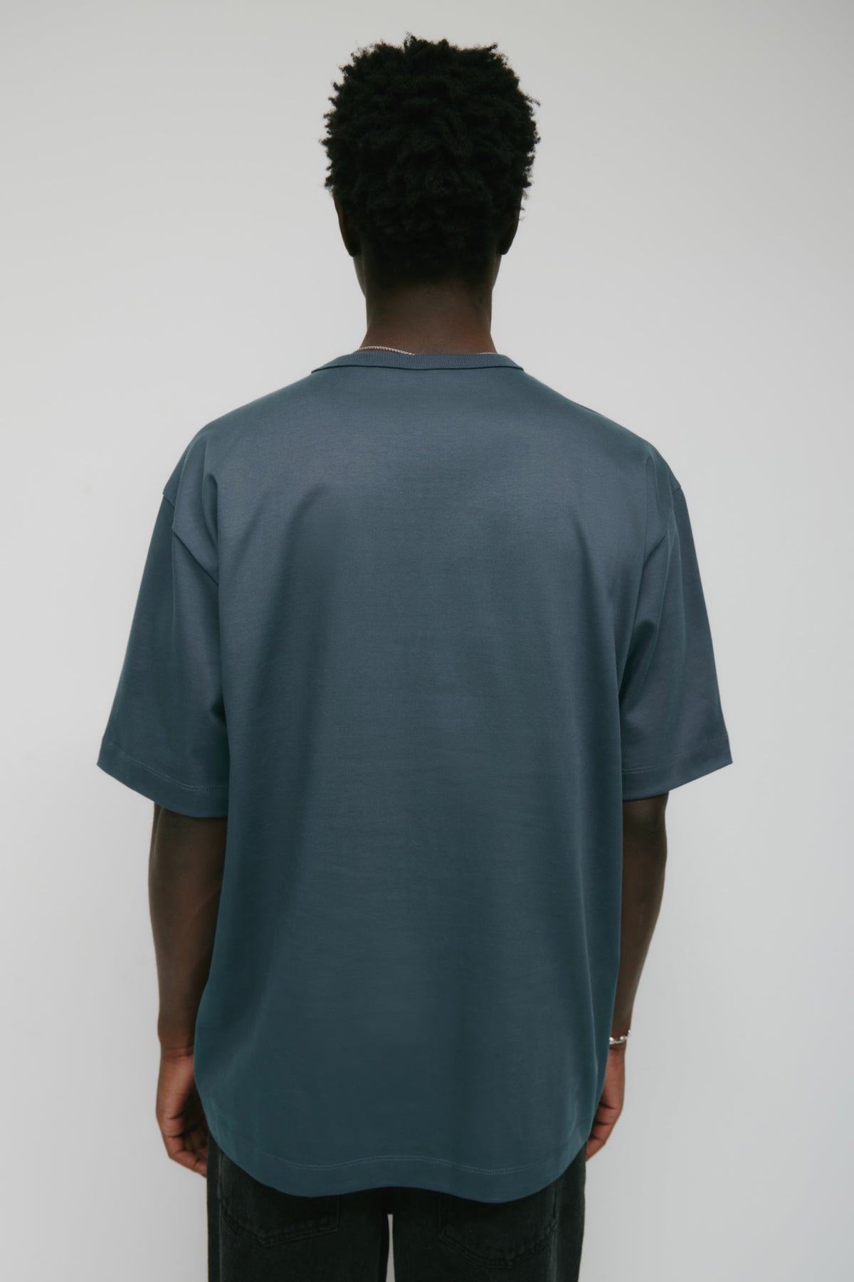 T-shirt à col rond pour homme en dark Slate