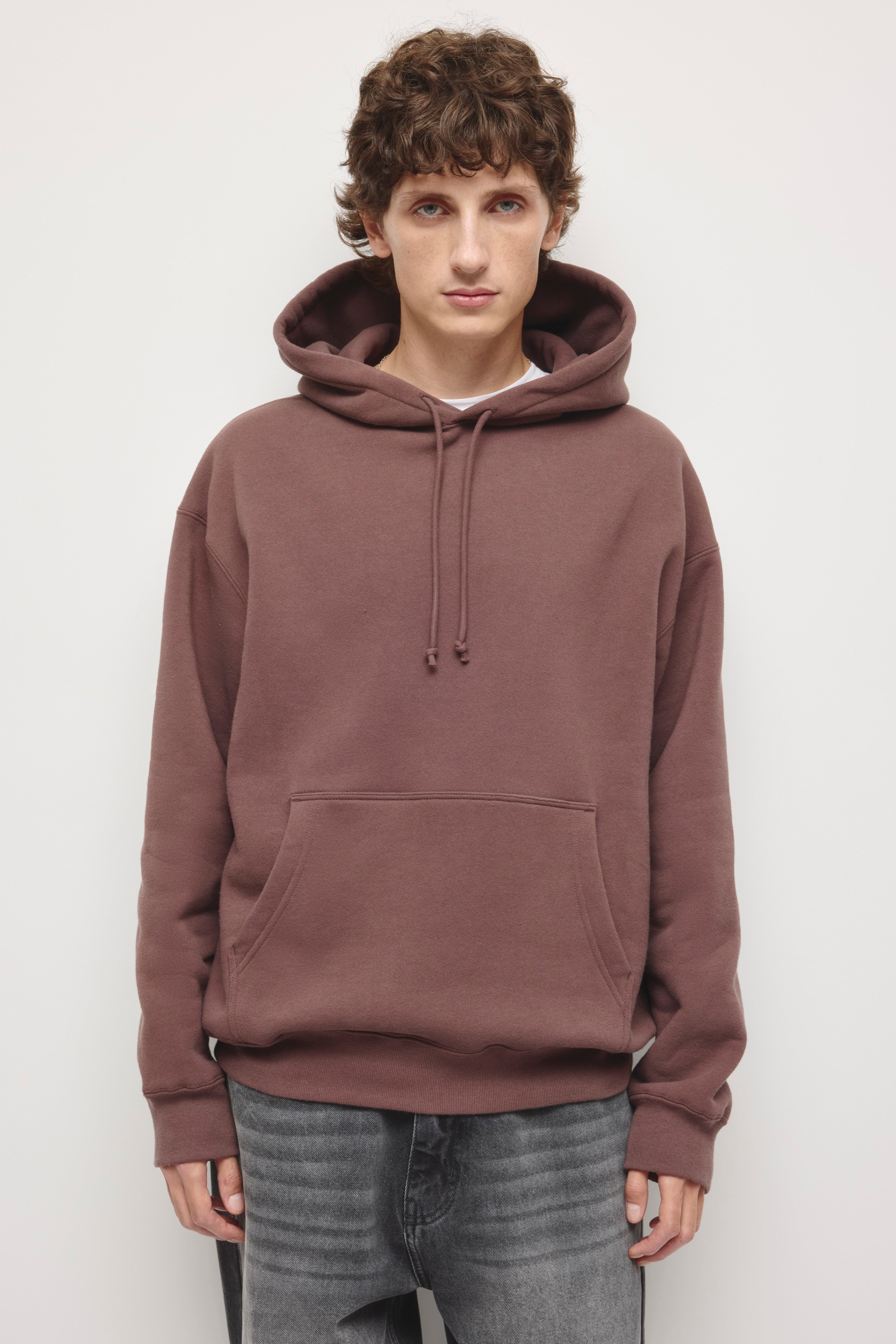 Sweat à capuche épais pour homme en graine de café