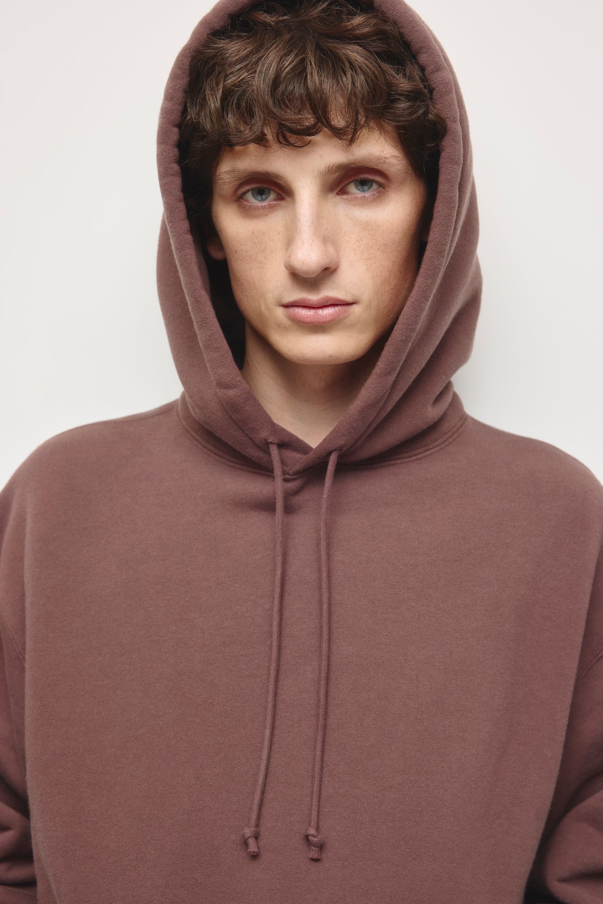 Sweat à capuche épais pour homme en graine de café