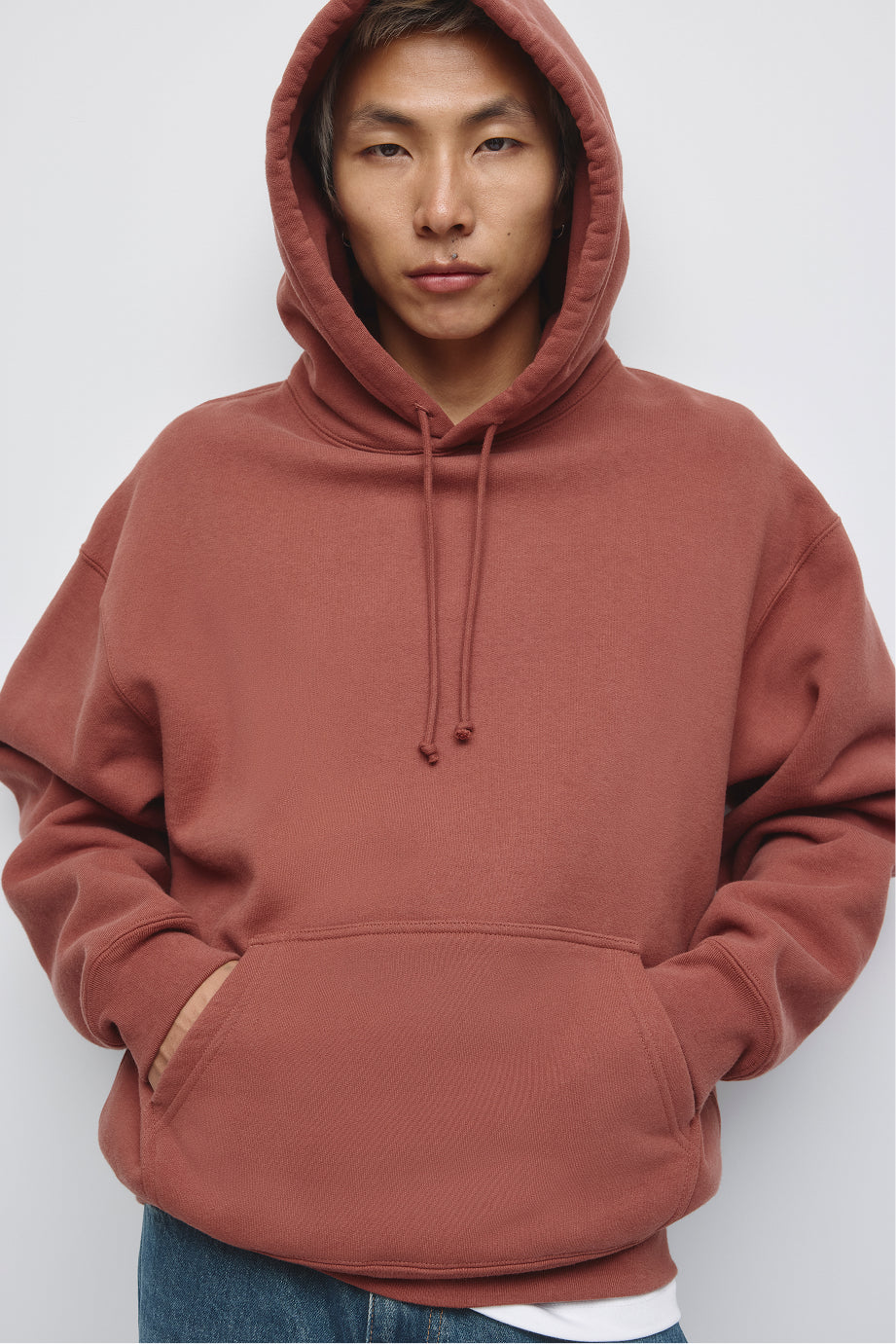 Men's Heavyweight Hoodie in Mahogany