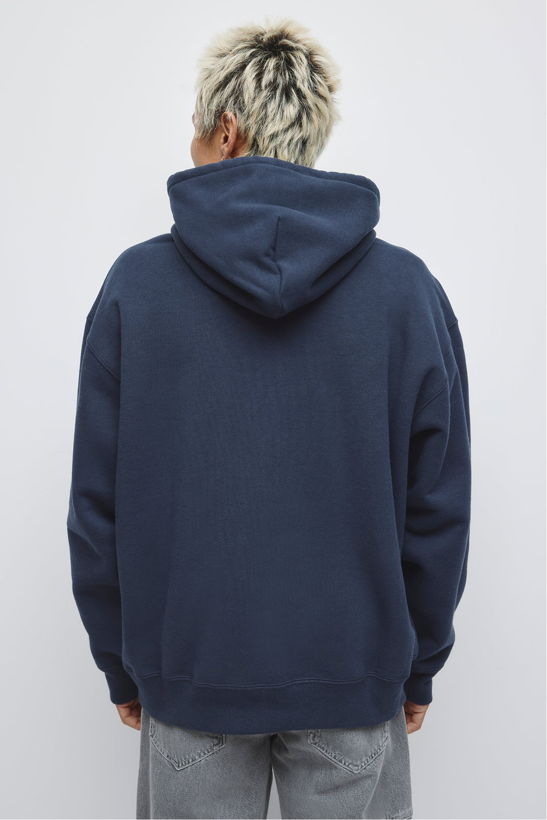 Sweat à capuche épais pour homme en marine nuit