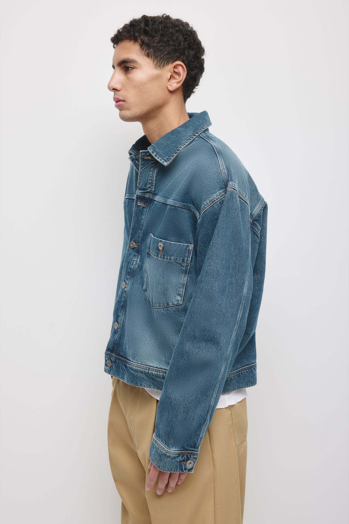 Men's Lammah Denim Jacket in Vintage Wash