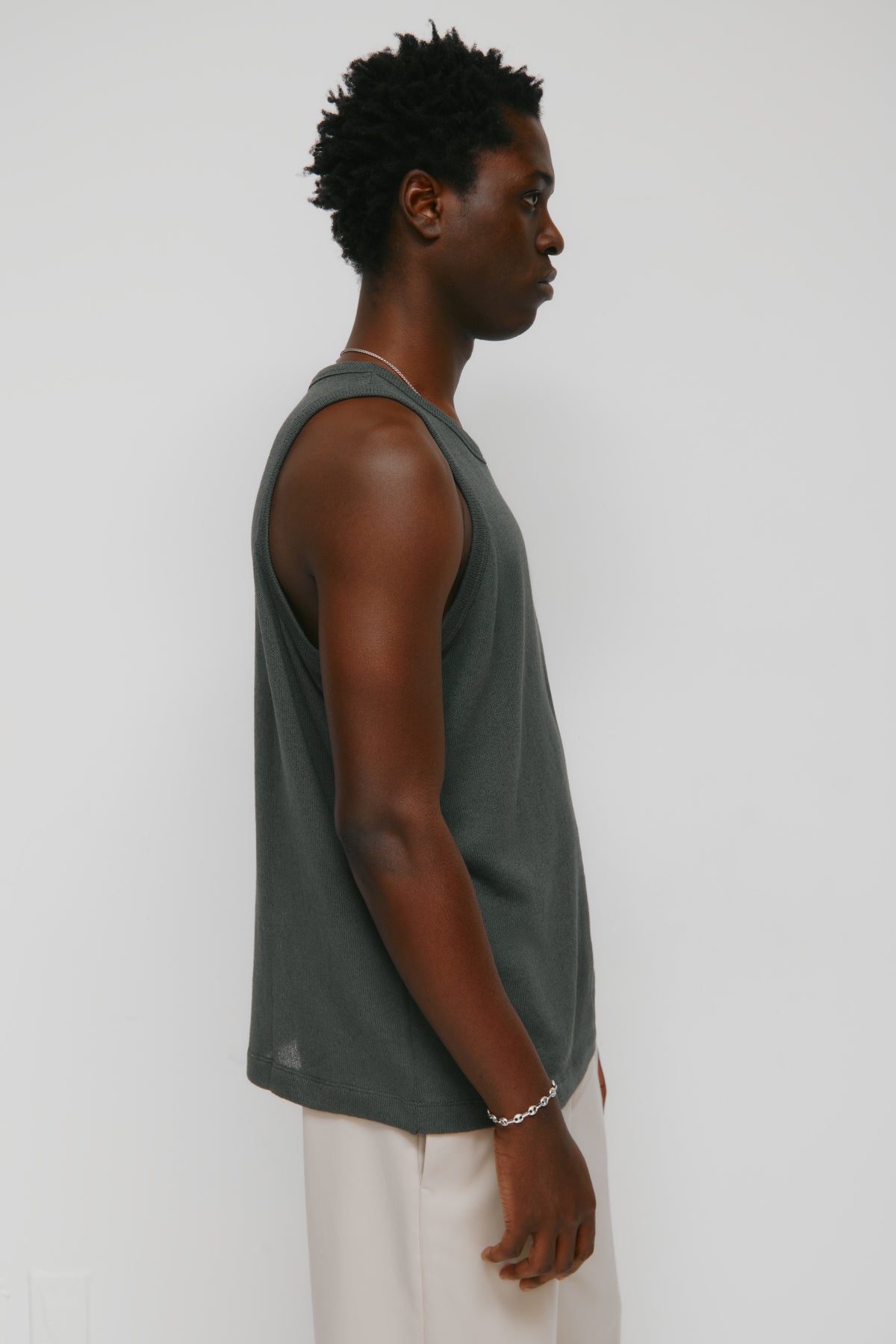 Débardeur en jersey Luxor pour hommes en béluga
