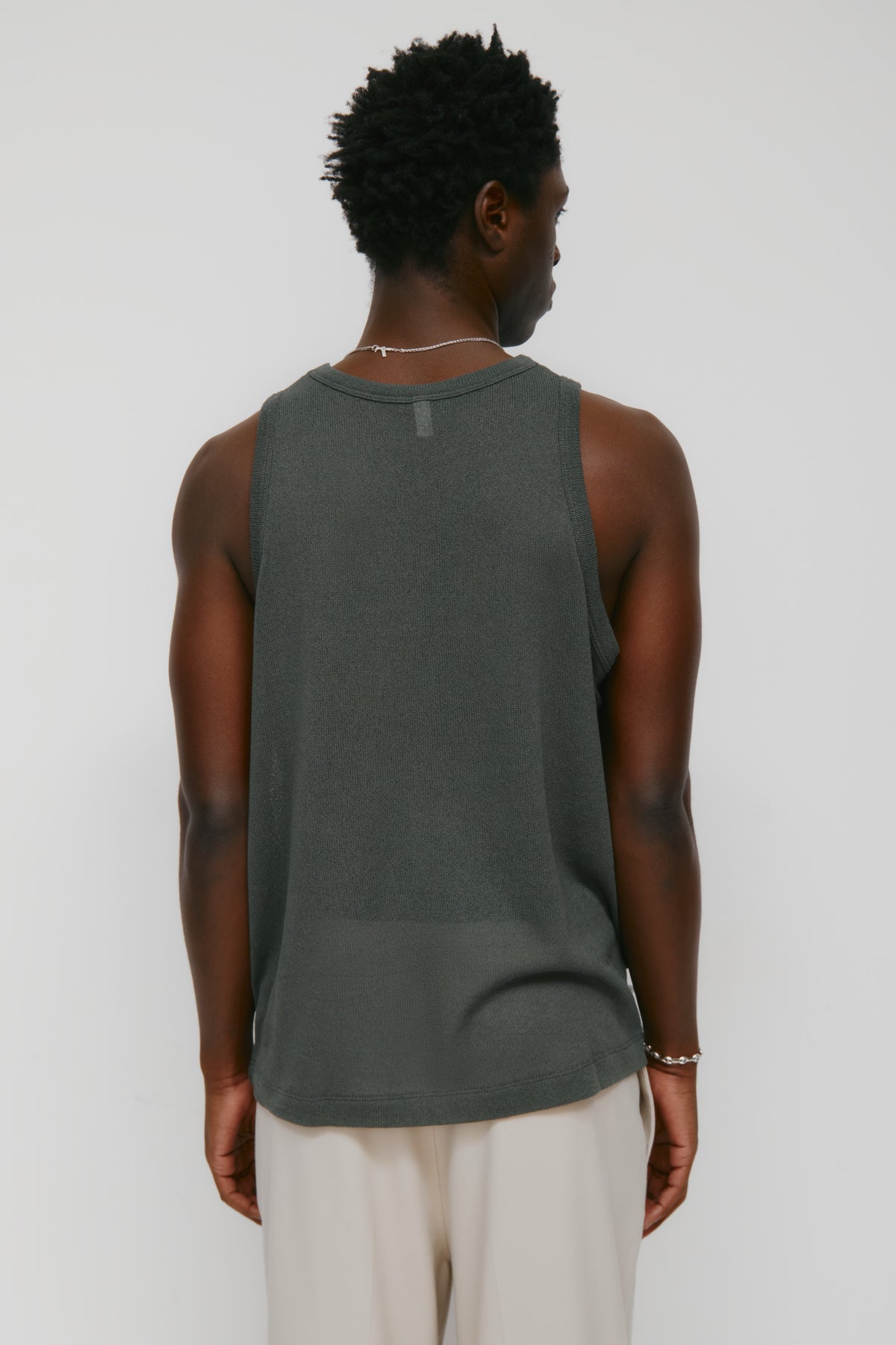 Débardeur en jersey Luxor pour hommes en béluga