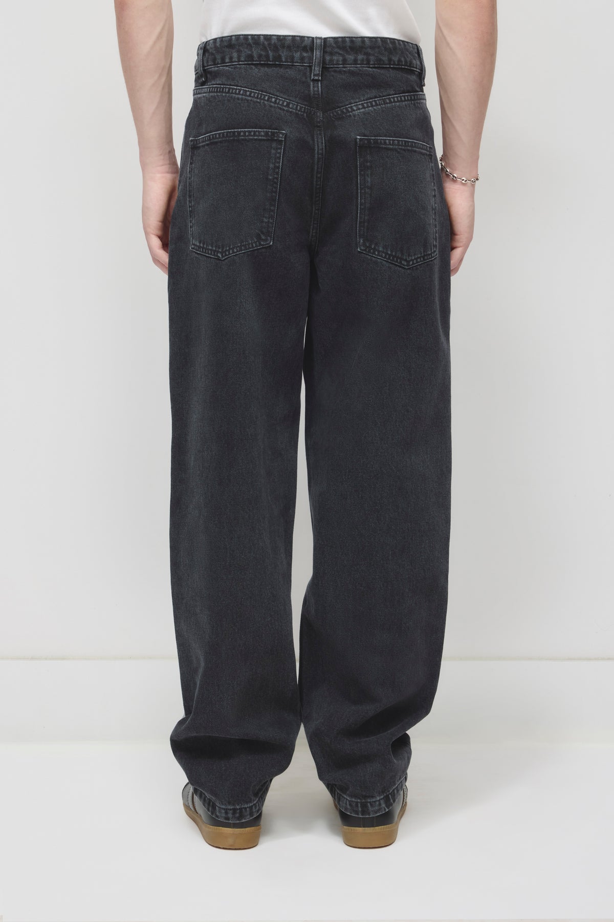 Jean Masa pour homme en washed Black