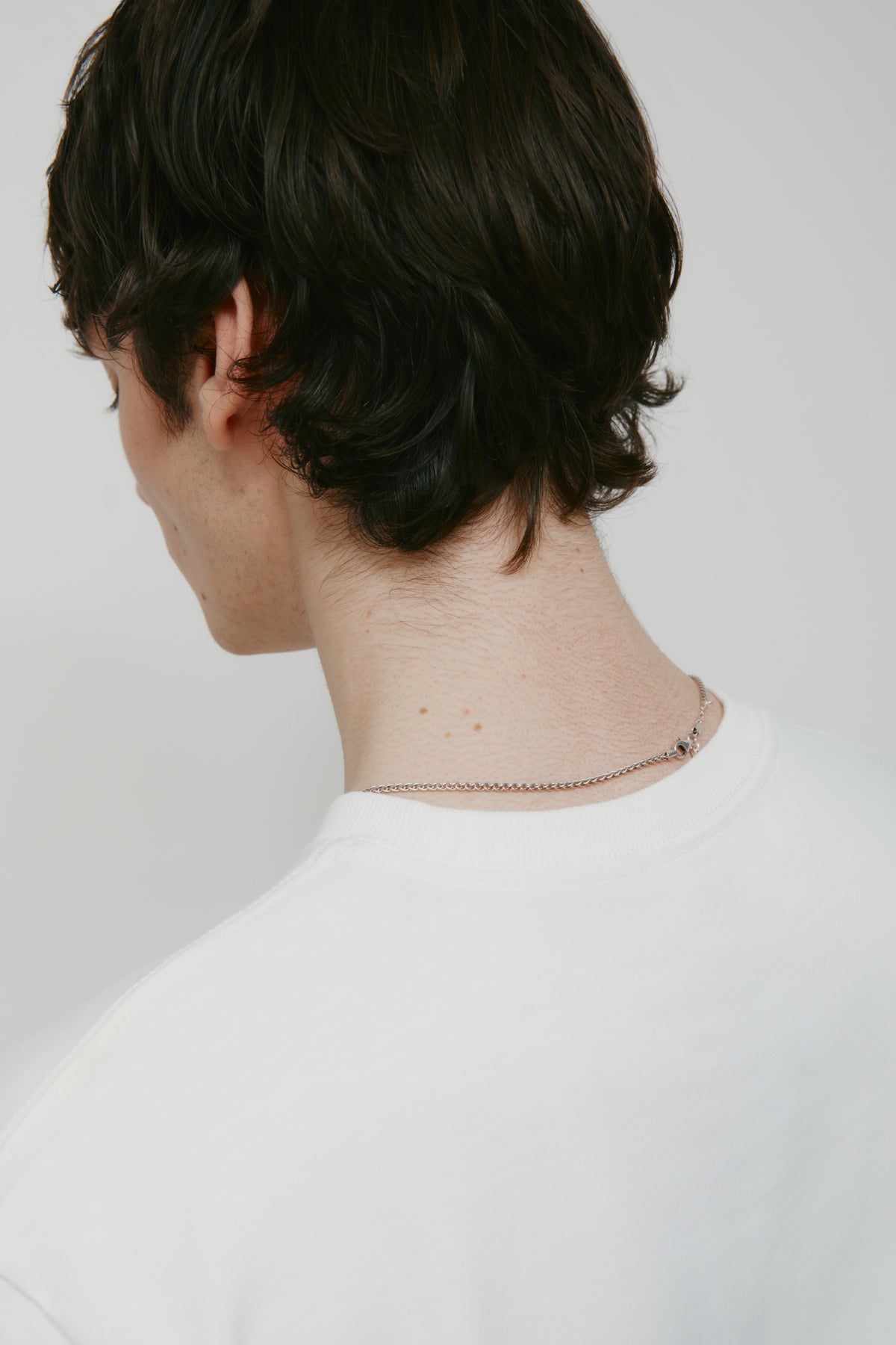 T-shirt d'épaisseur moyenne pour hommes en blanc