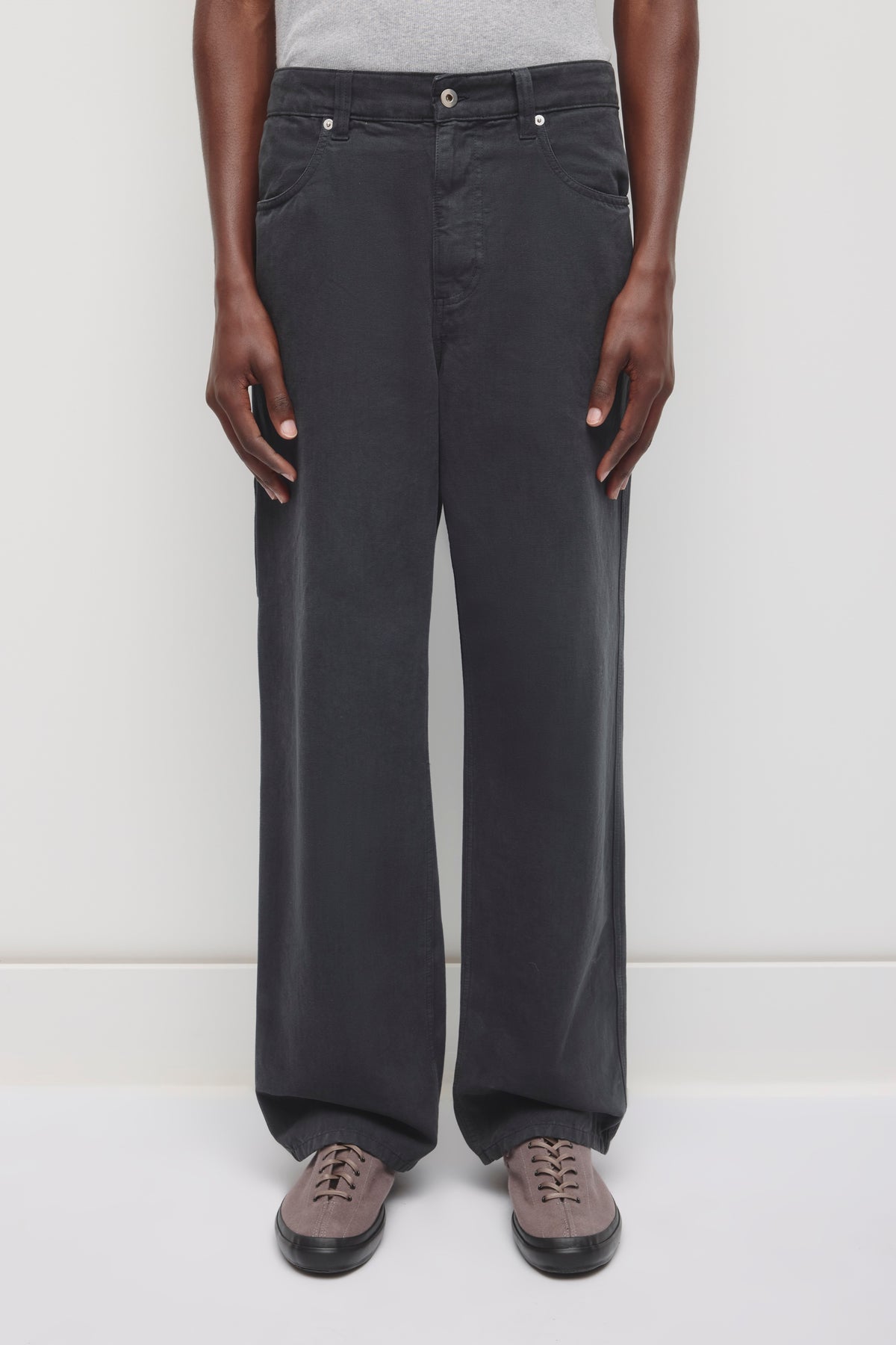 Pantalon de travail Naba pour homme en washed Black