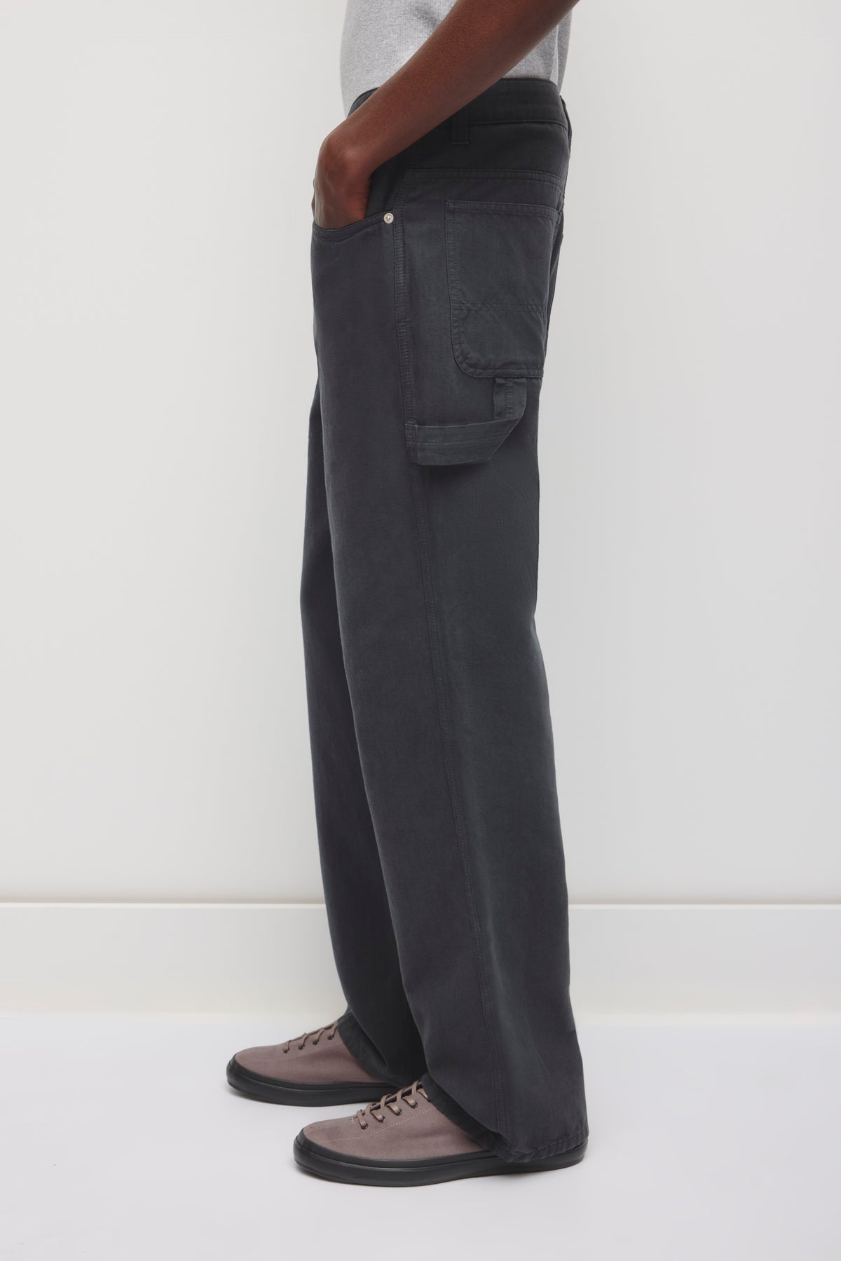 Pantalon de travail Naba pour homme en washed Black