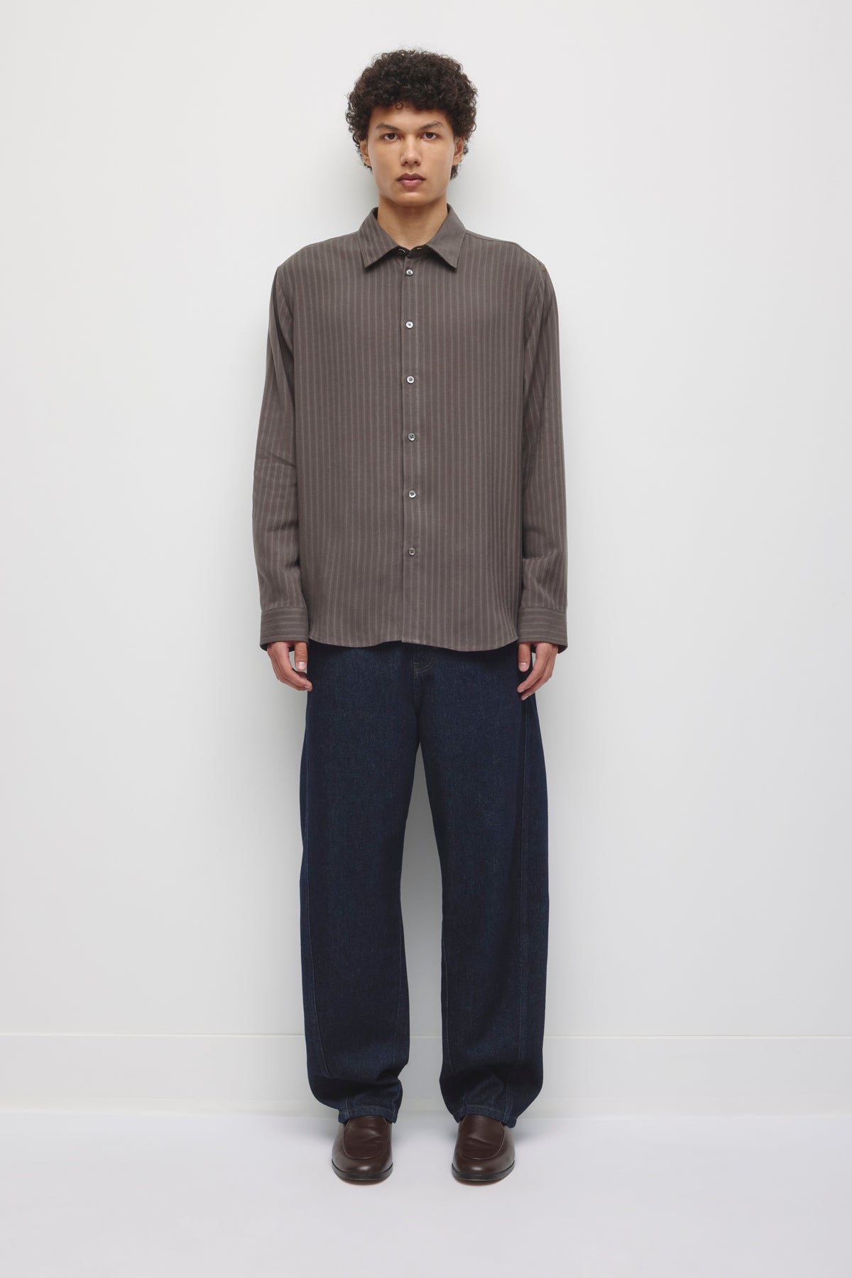 Chemise Ramad pour homme en charcoal