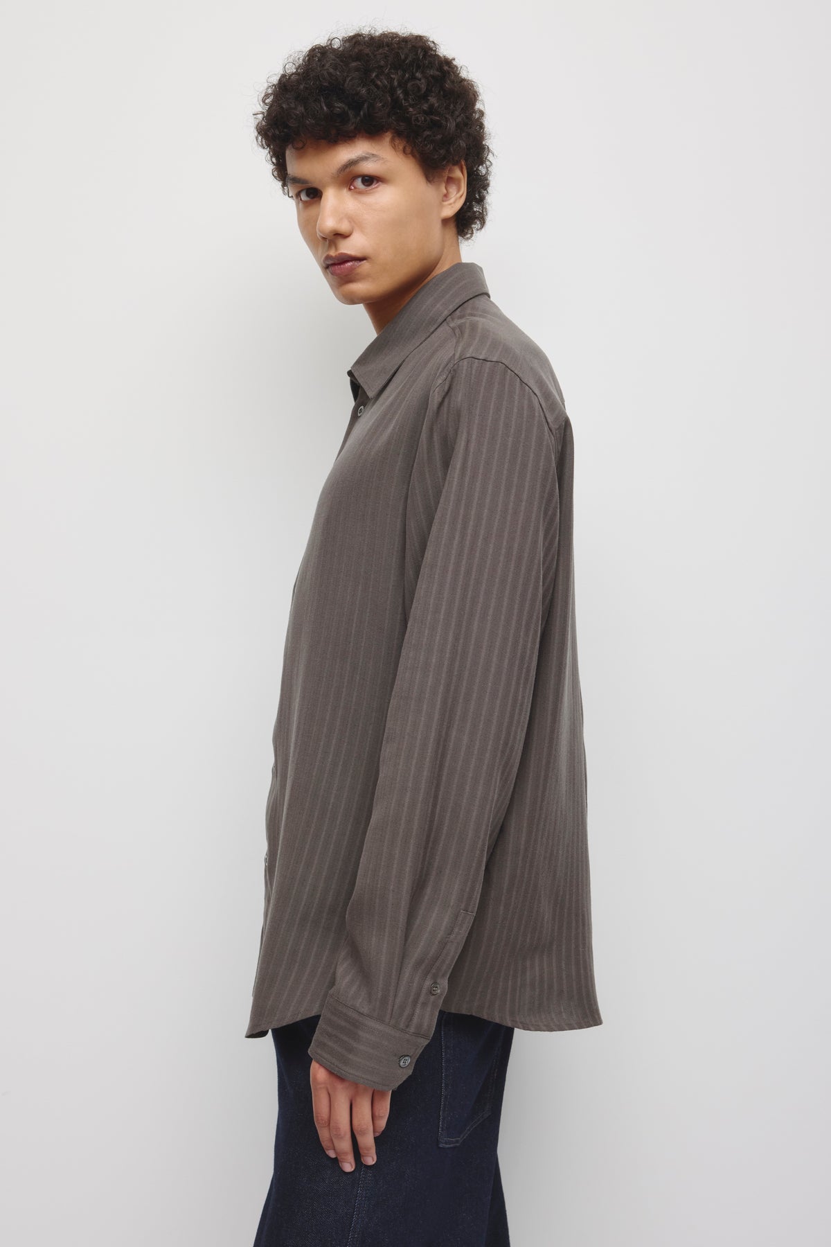 Chemise Ramad pour homme en charcoal
