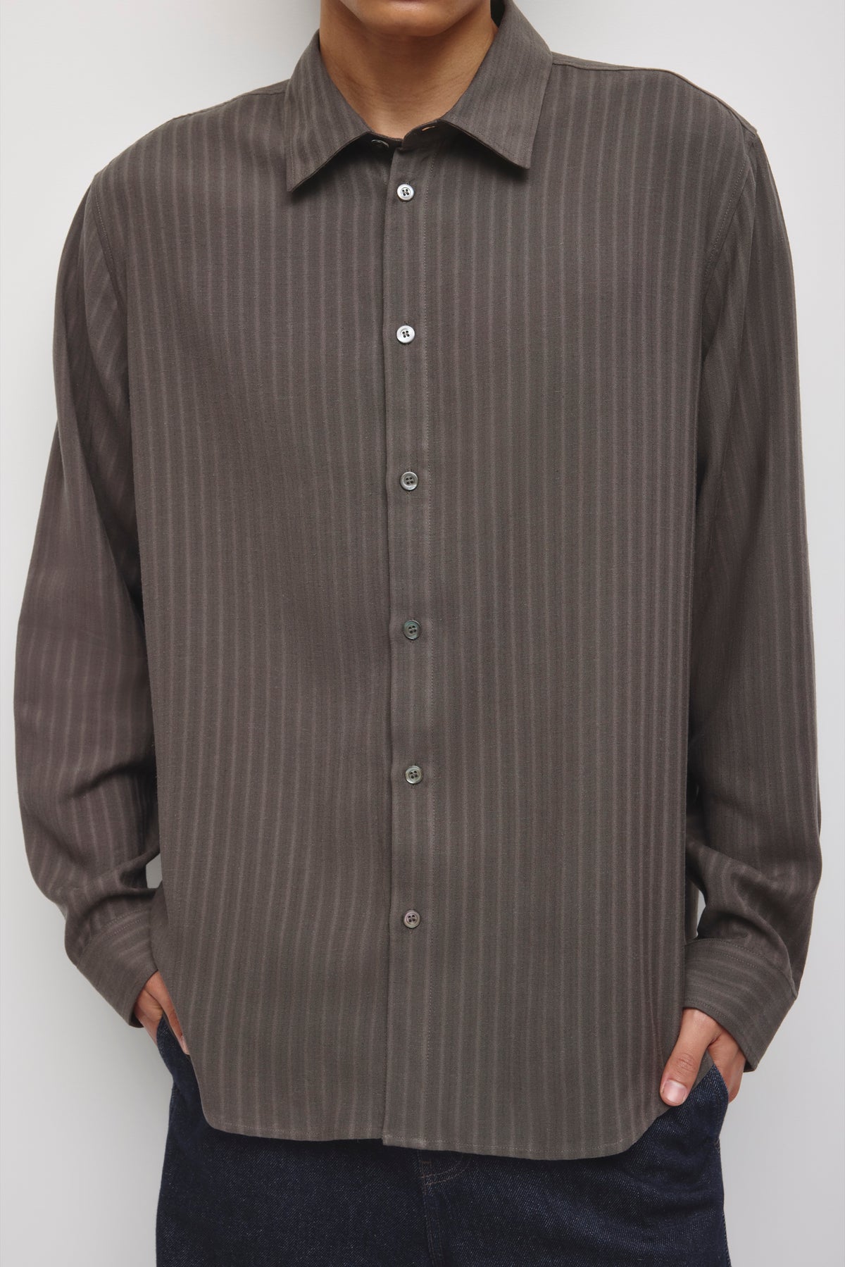 Chemise Ramad pour homme en charcoal