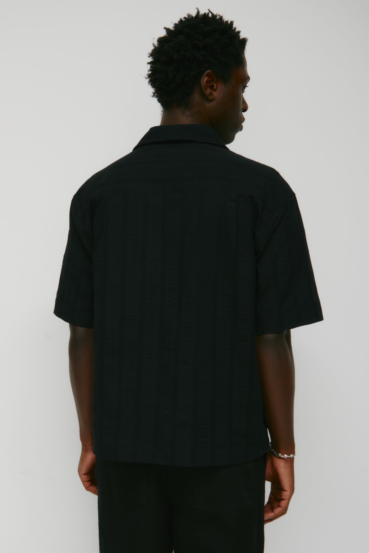 Chemise Sadeem pour homme en noir
