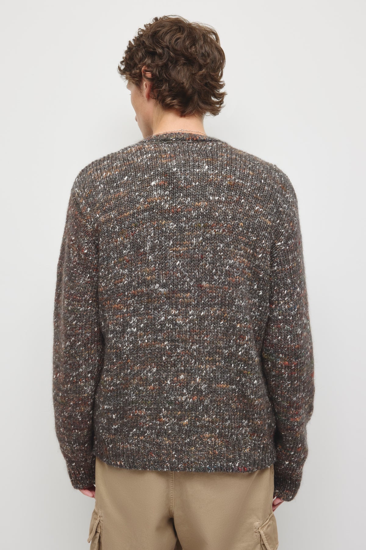 Cardigan Sahran pour hommes en charcoal