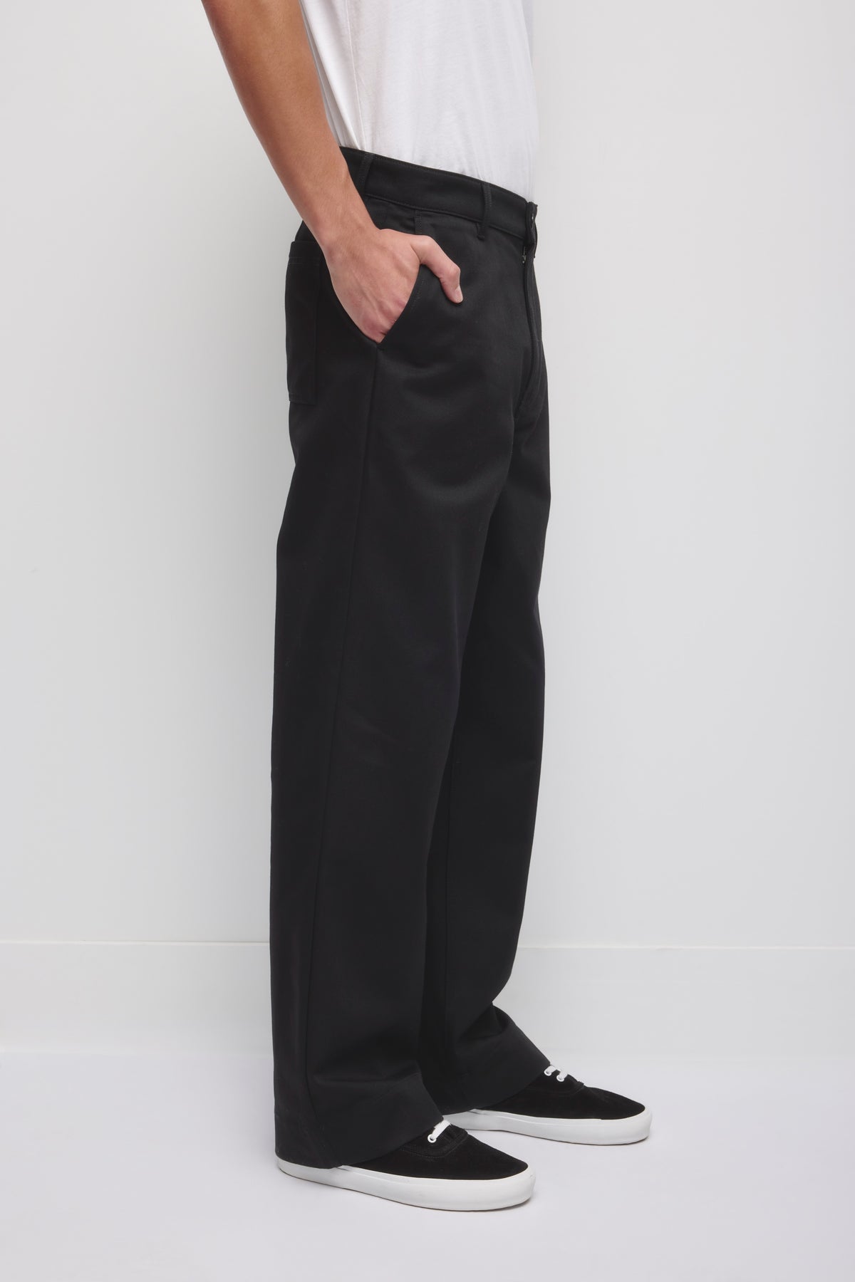 Pantalon ample en buma pour homme en noir