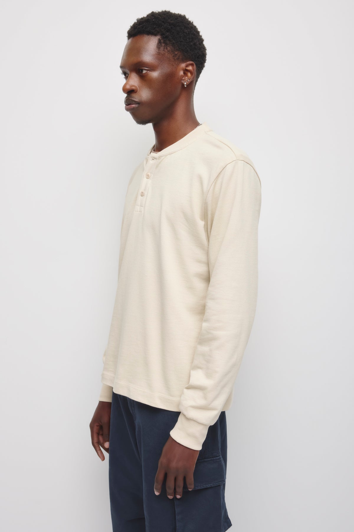 Henley Slub pour homme en bouleau