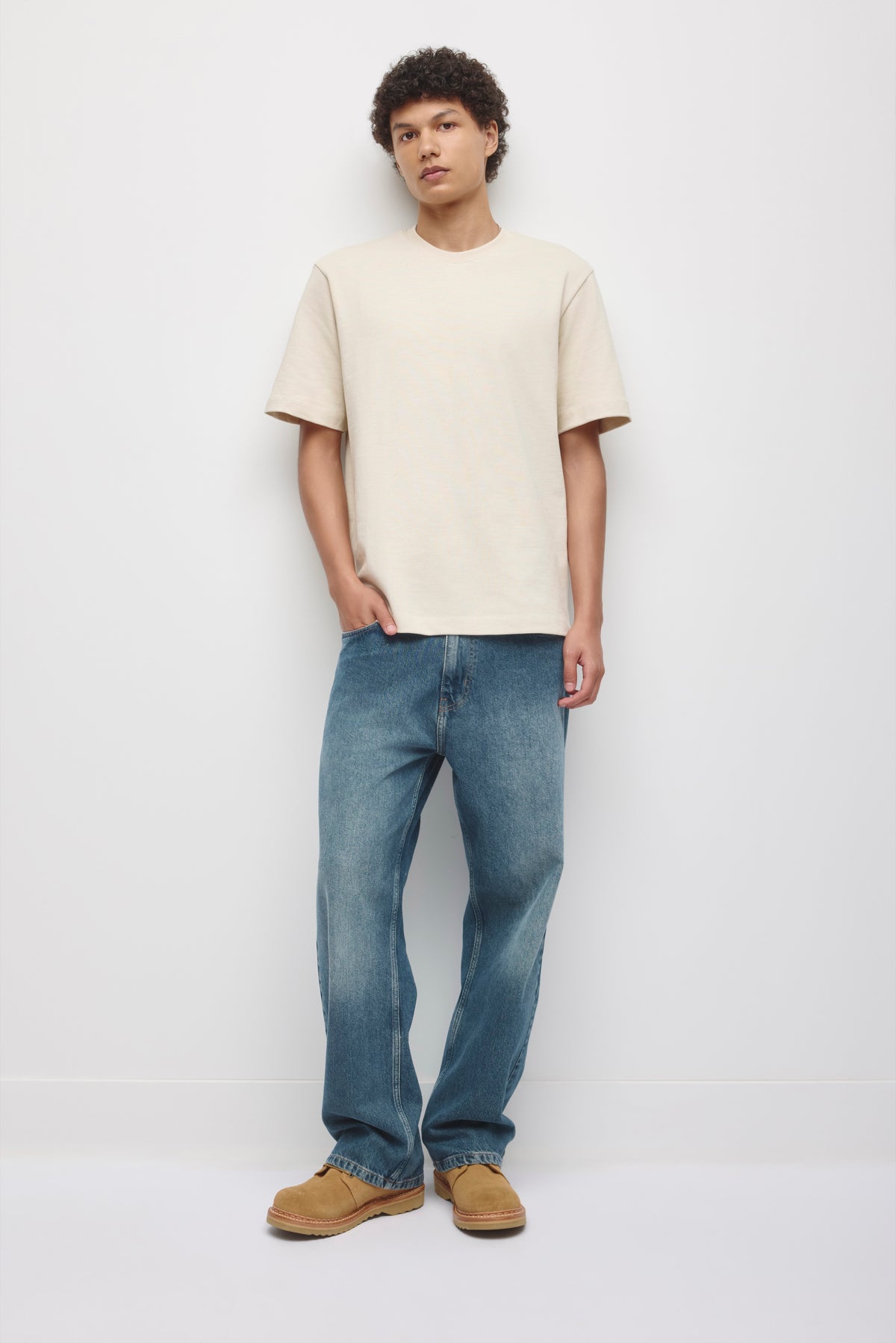 T-shirt Slub pour homme en bouleau