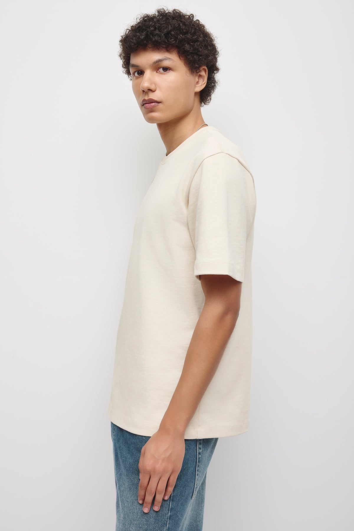 T-shirt Slub pour homme en bouleau