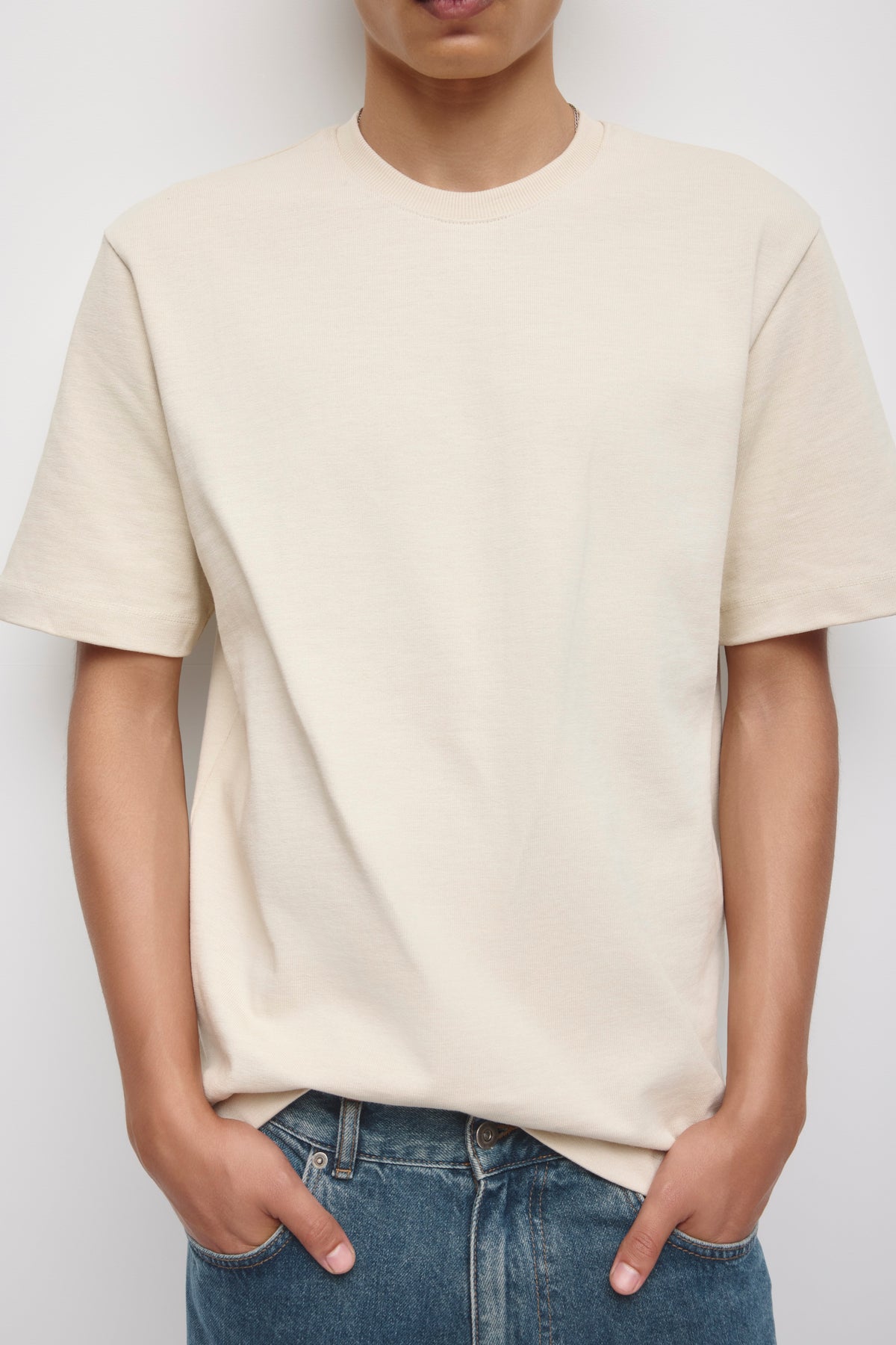T-shirt Slub pour homme en bouleau