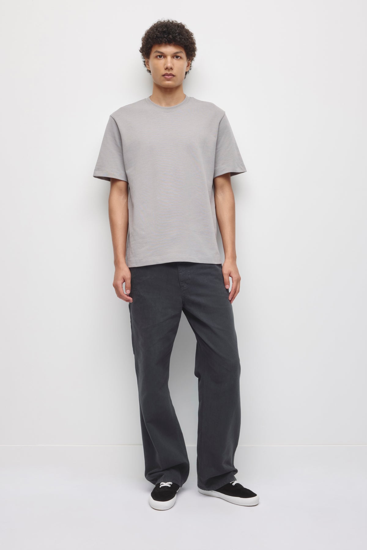 T-shirt Slub pour homme en gypsum