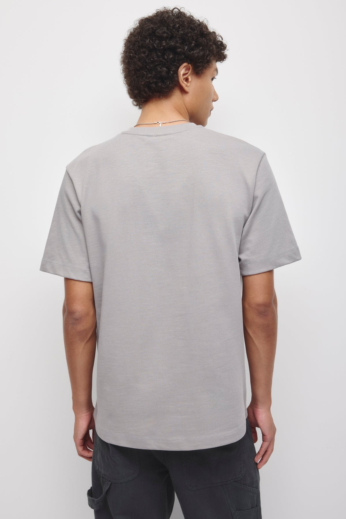 T-shirt Slub pour homme en gypsum