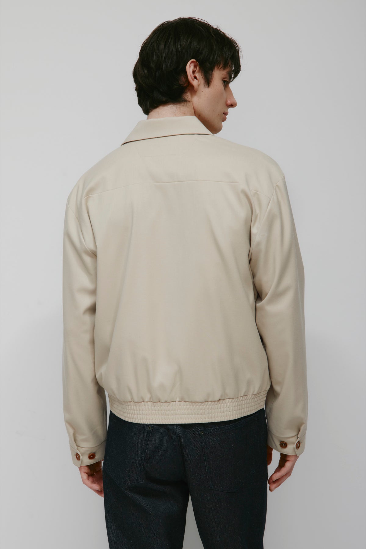 Men's Taym Postal Jacket in Stone