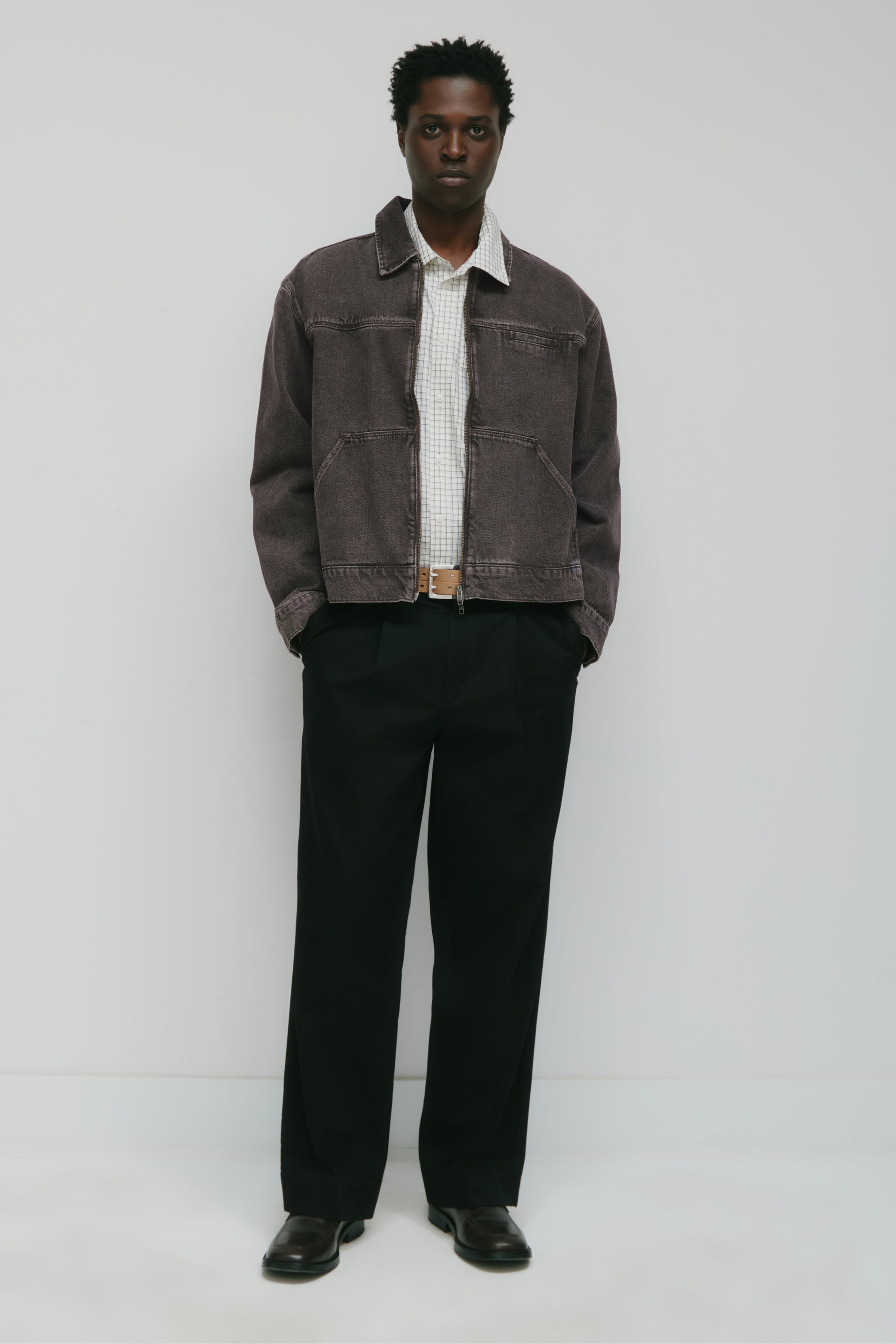 Veste Tura en brun Délav
